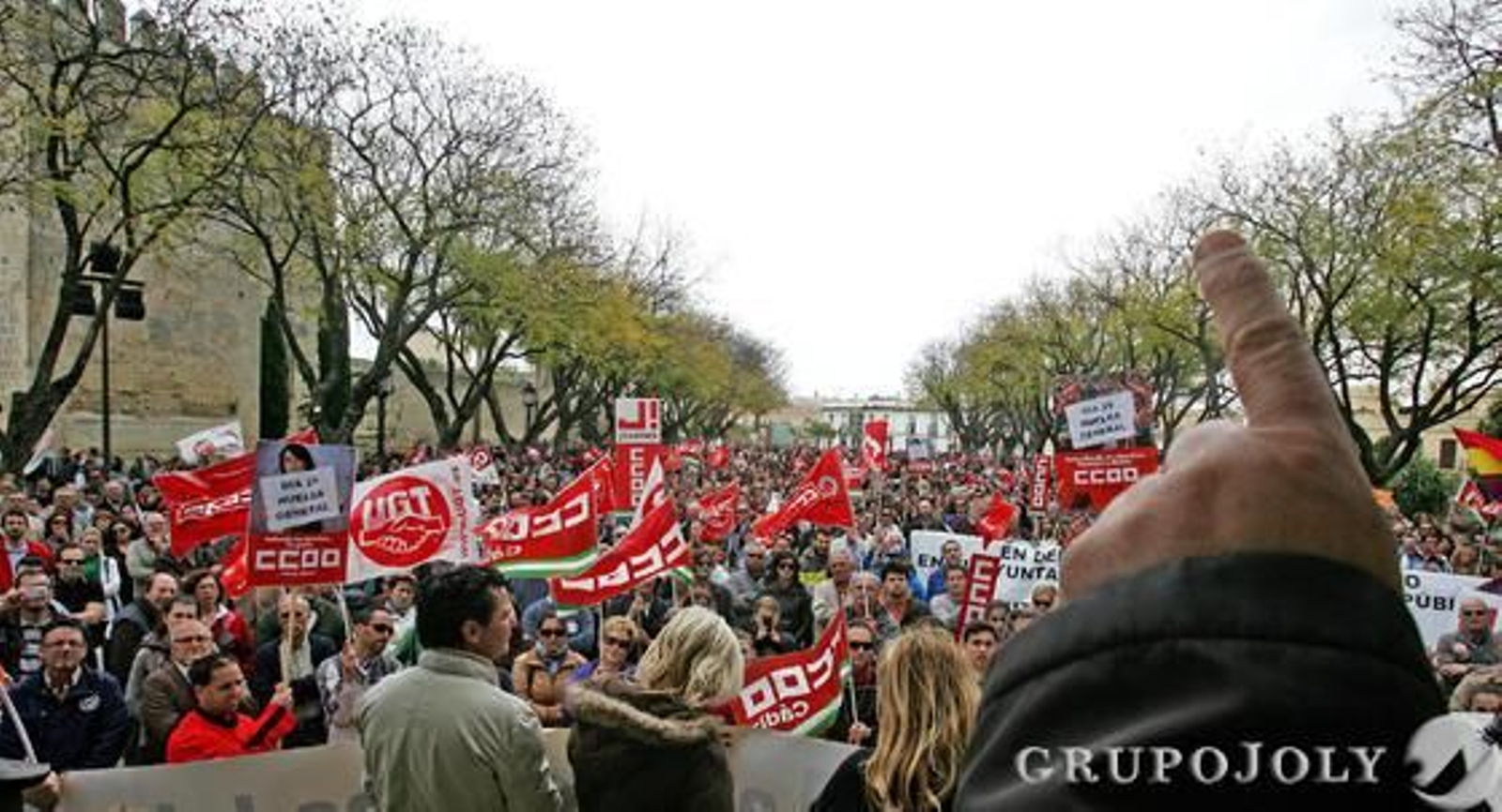 Las imágenes de la huelga general en Jerez. 

Foto: Pascual