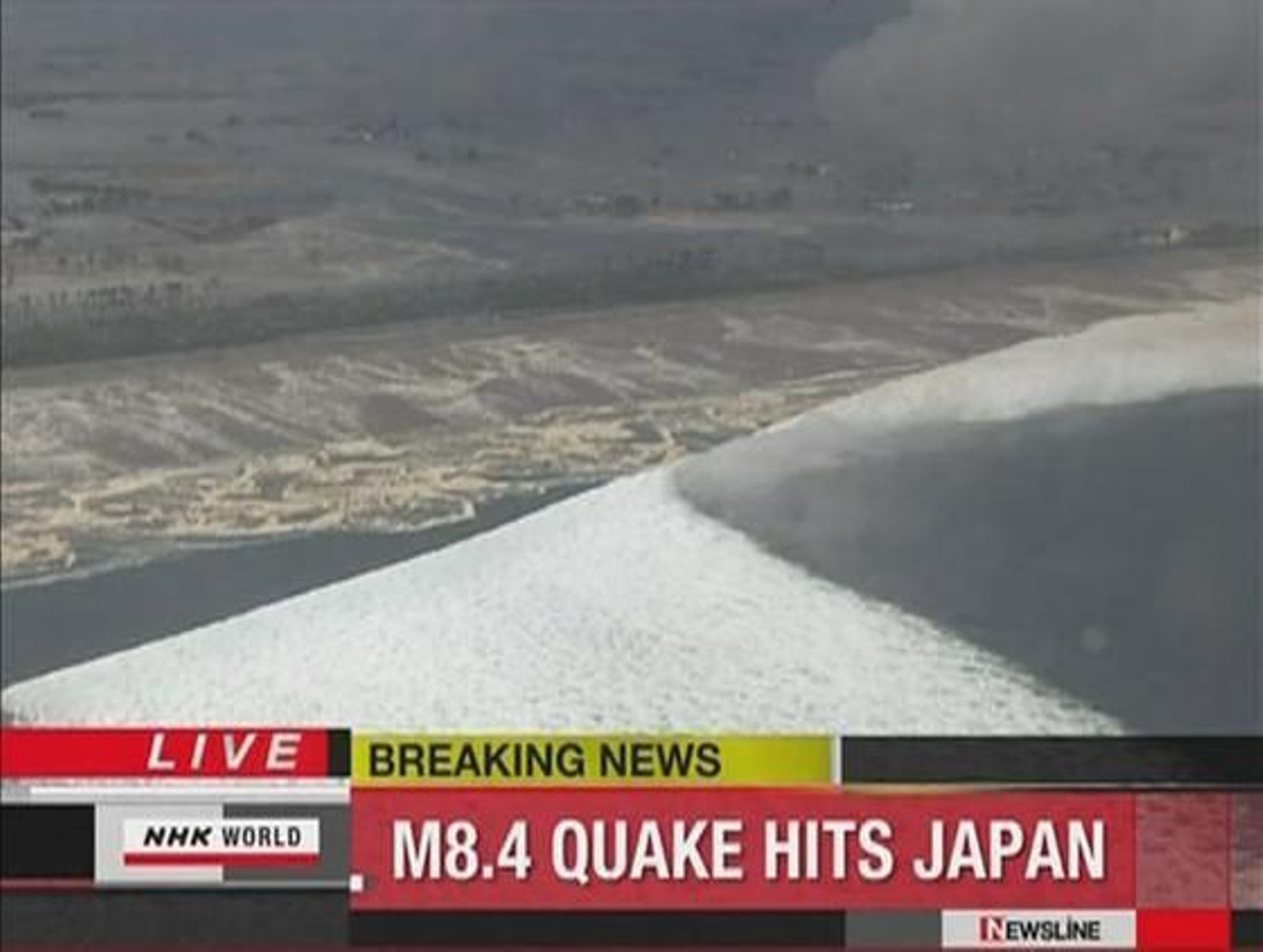 El fuerte terremoto registrado en Japón provoca un 'tsunami'.

Foto: STR