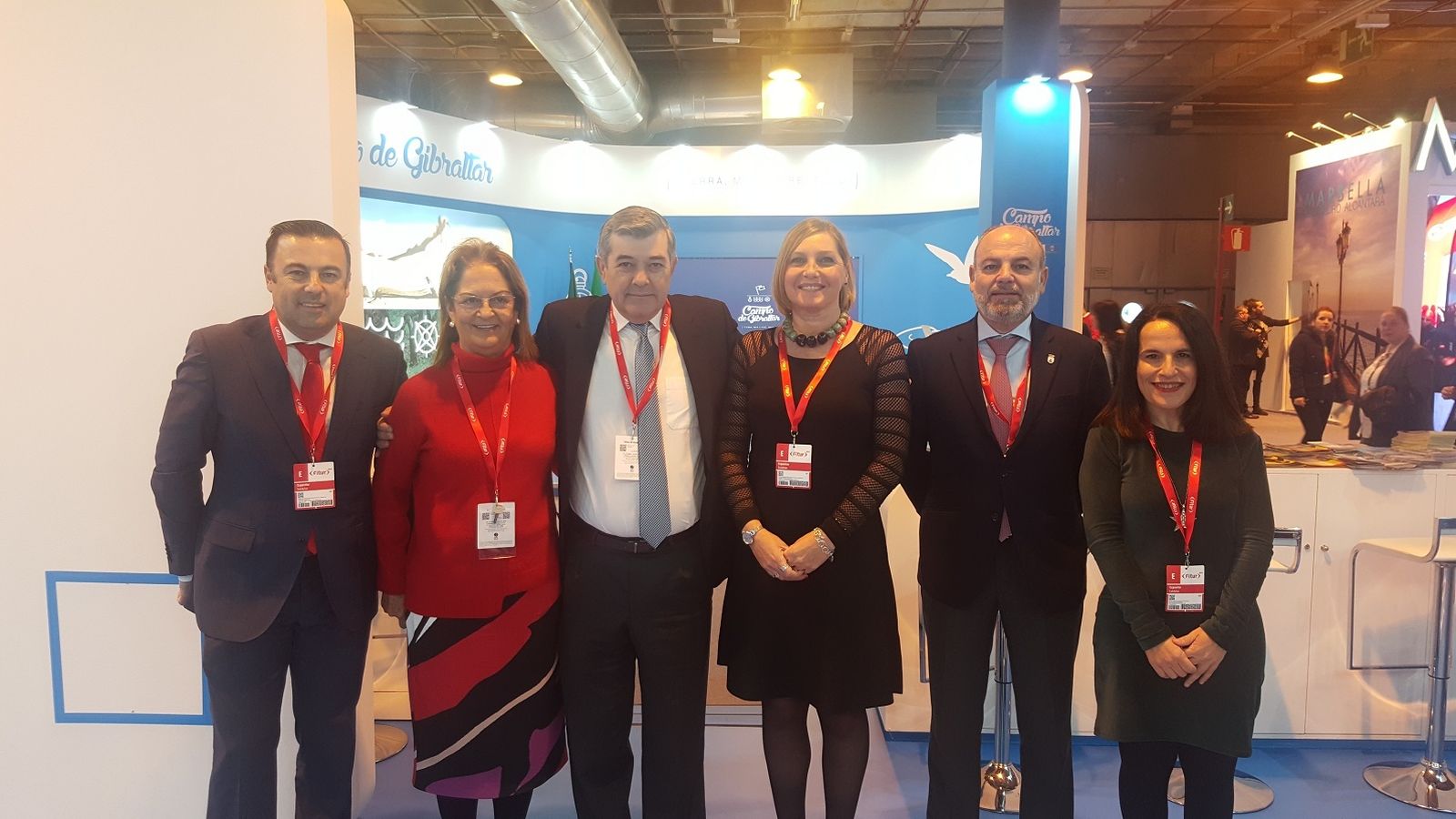 Los representantes del gobierno de la Mancomunidad, en Fitur 2019