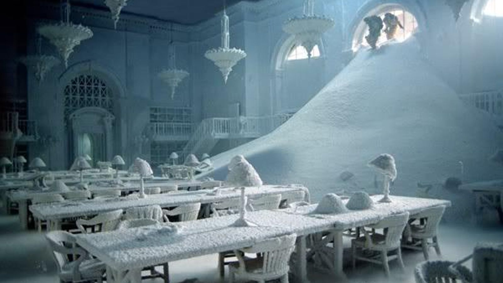 La Biblioteca de Nueva York, devastada en 'El día de mañana'.