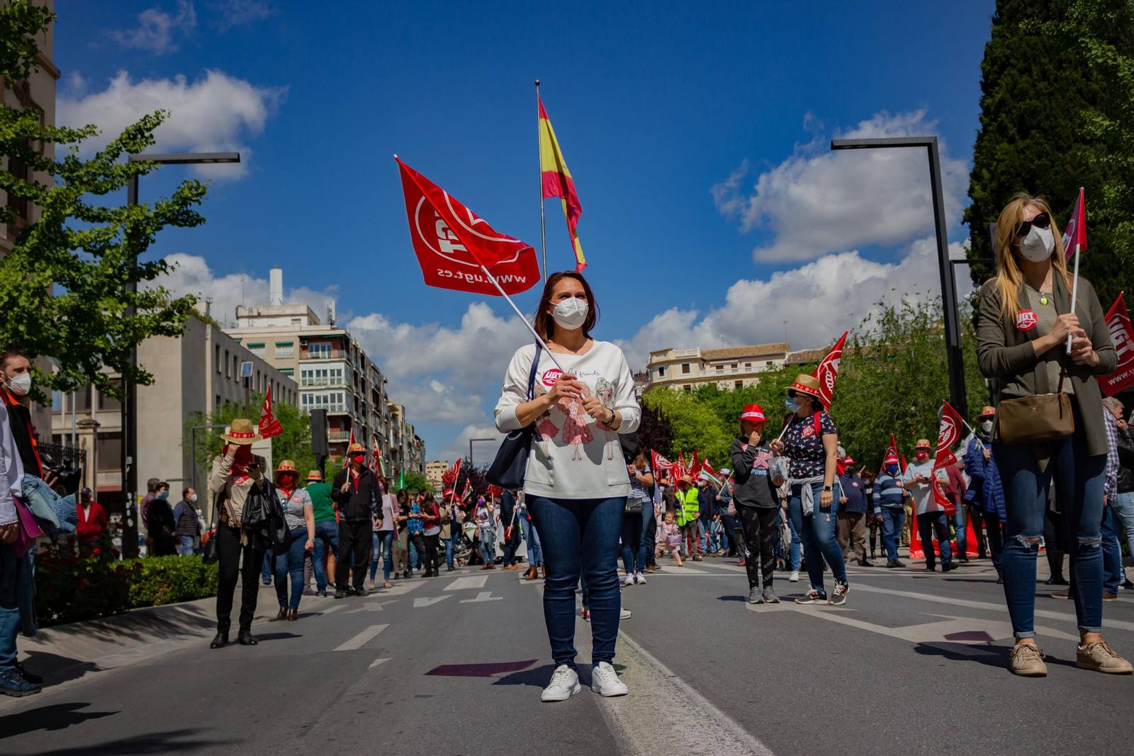 Fotos: Manifestación del 1º de Mayo en Granada