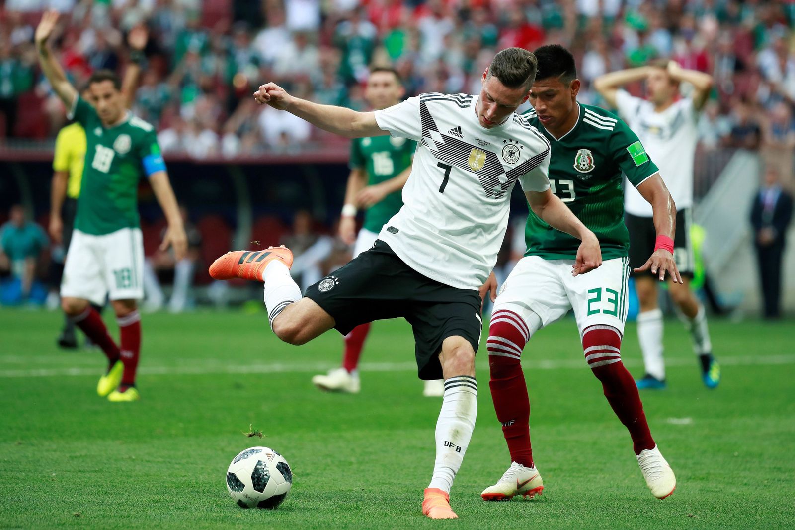 Las imágenes del Alemania-México