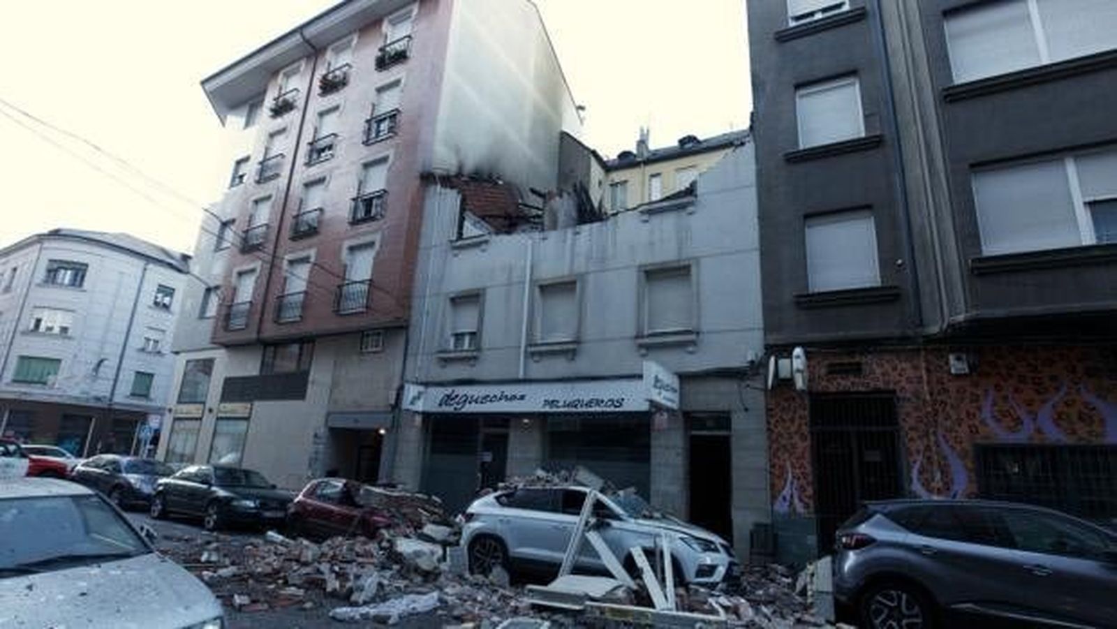 Estado del edificio tras la explosión