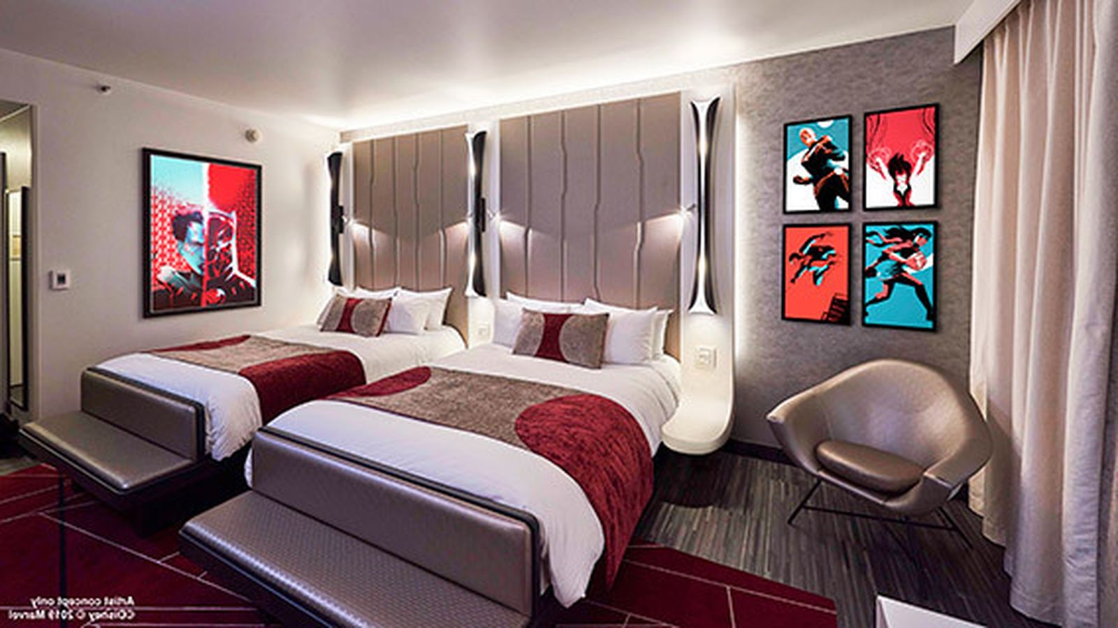 Una de las 65 habitaciones 'Empire State Club'.