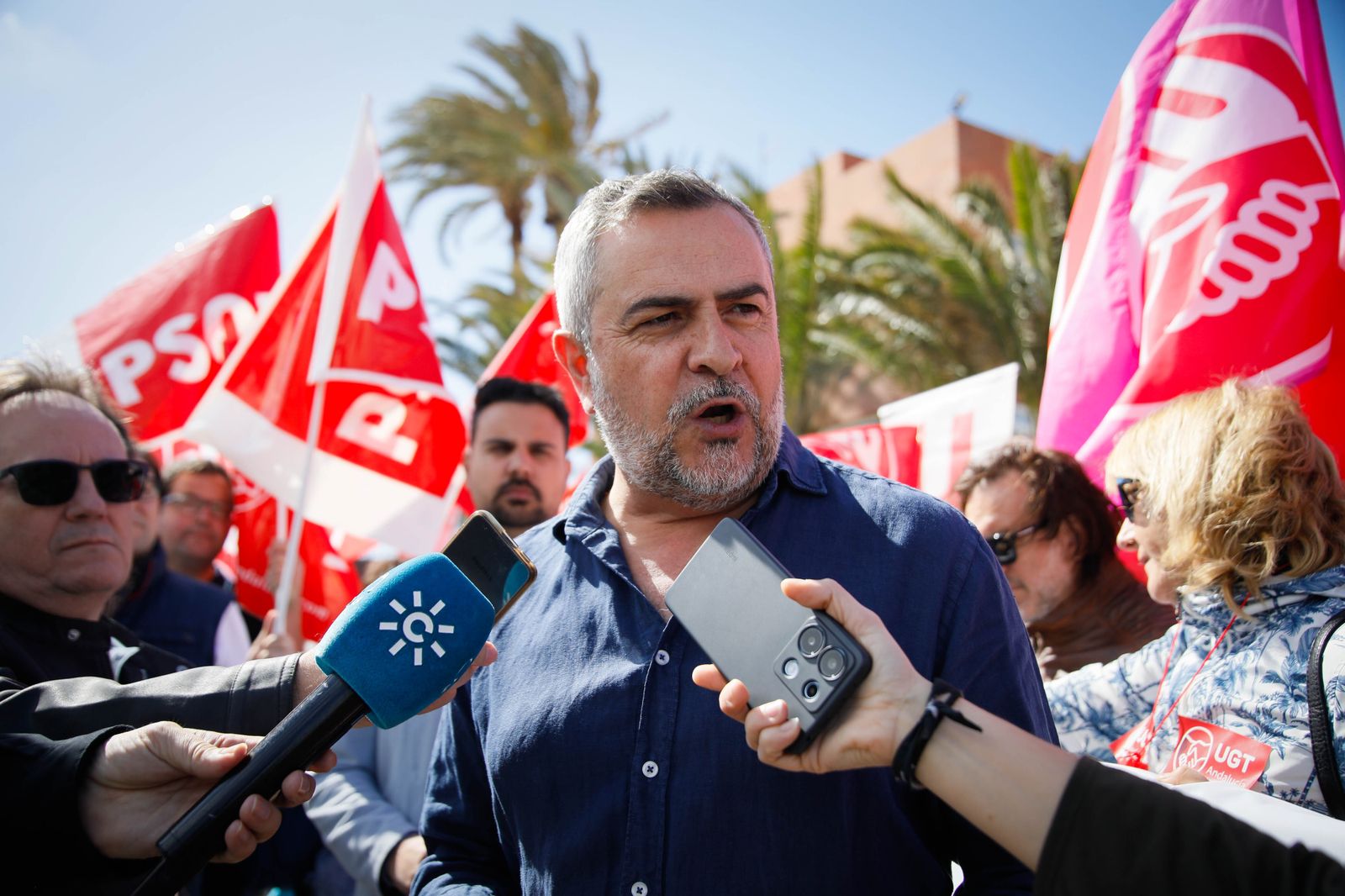 Las imágenes de la manifestación del Día del Trabajador en Almería