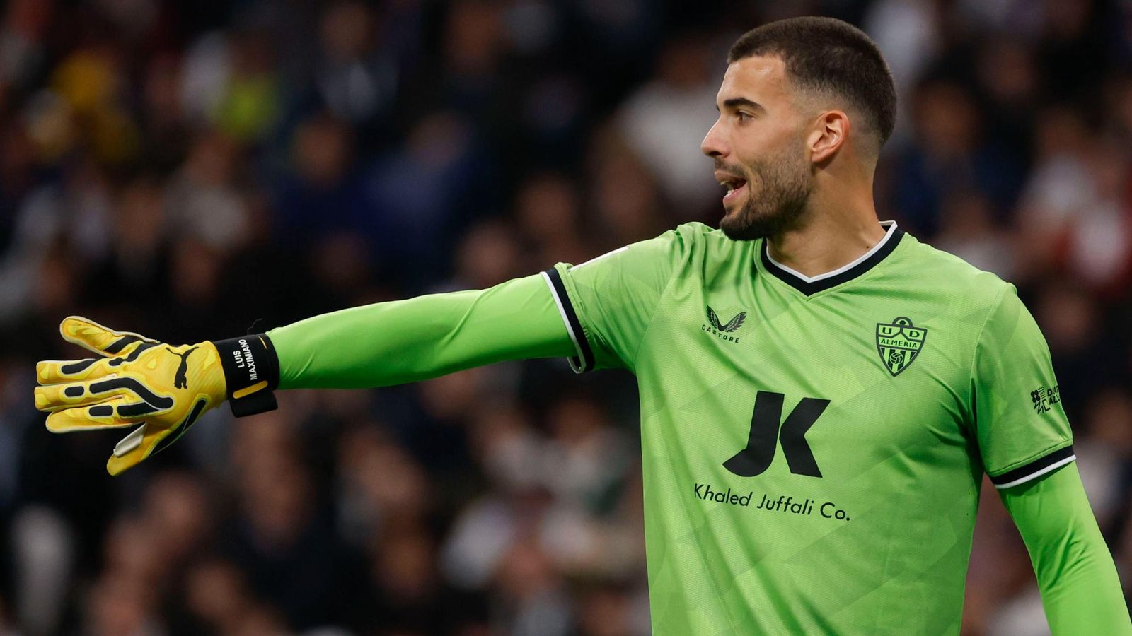 Luis Maximiano el día de su exhibición en el Santiago Bernabéu