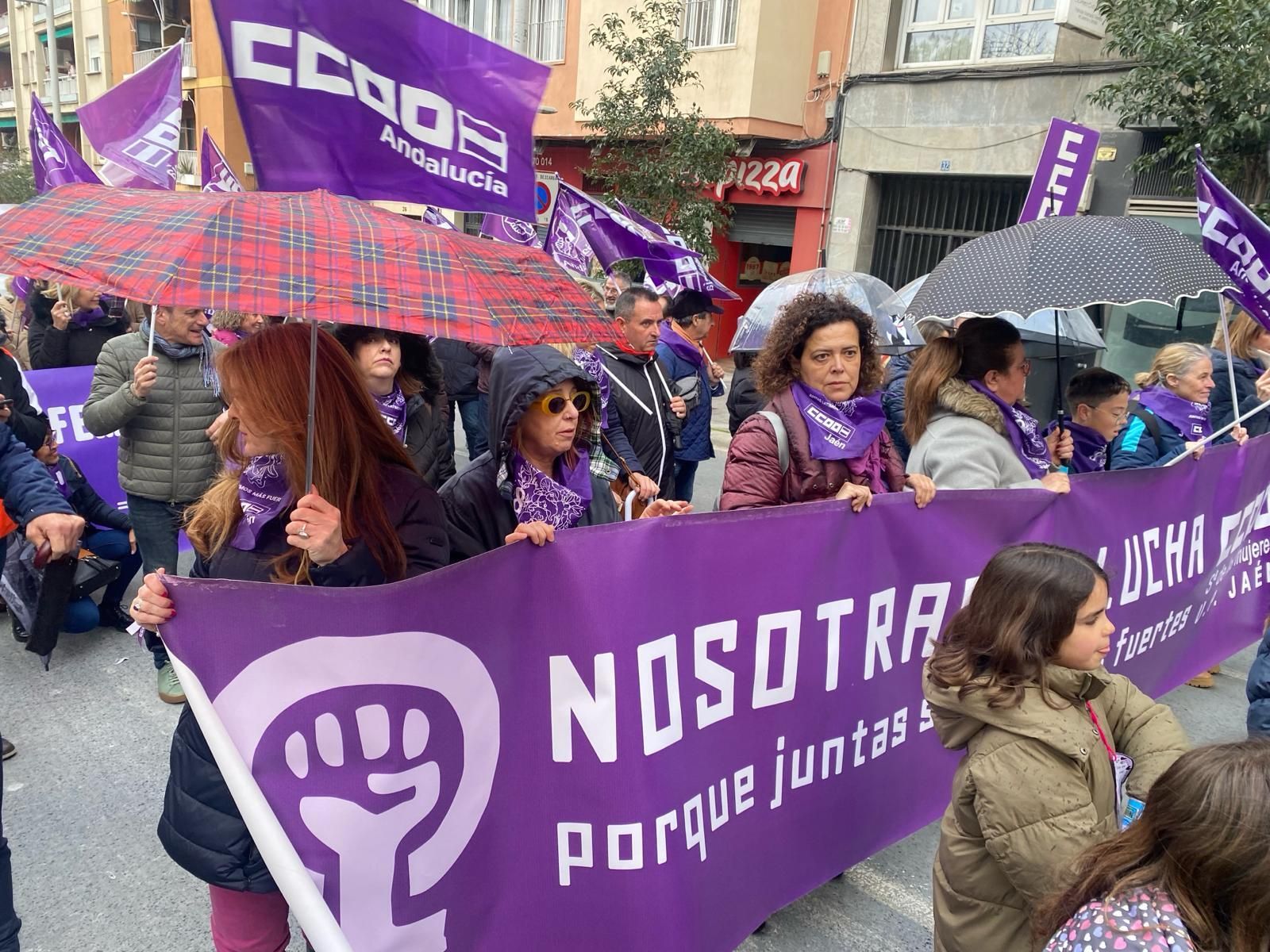 Manifestación del Día Internacional de la Mujer en Jaén.