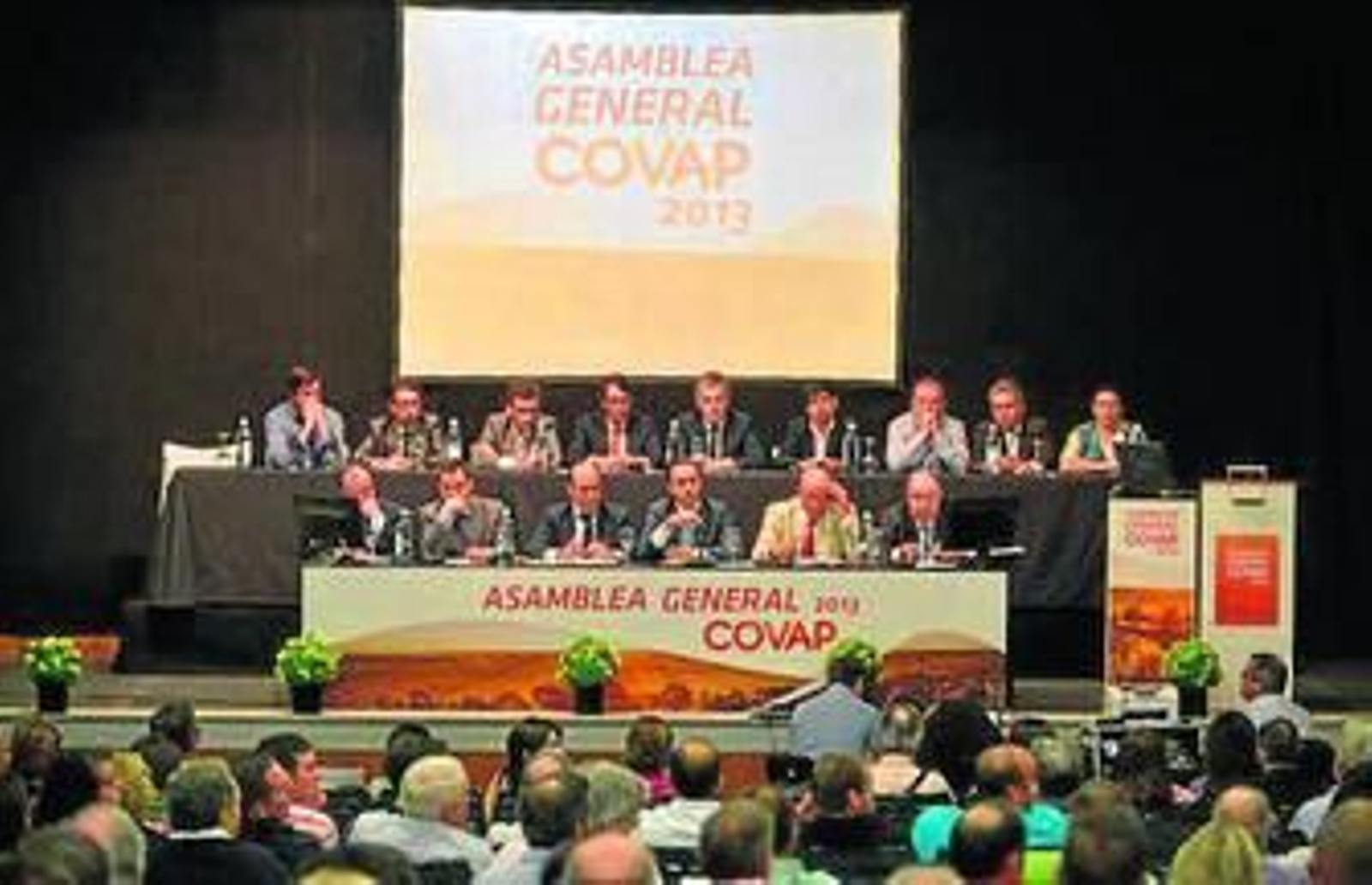 Un momento de la asamblea de Covap, ayer en Pozoblanco.