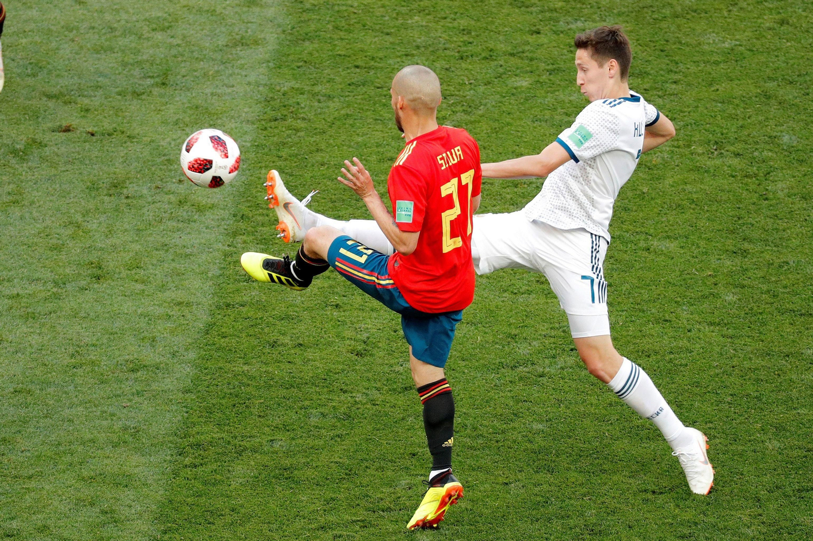 Las imágenes del España-Rusia