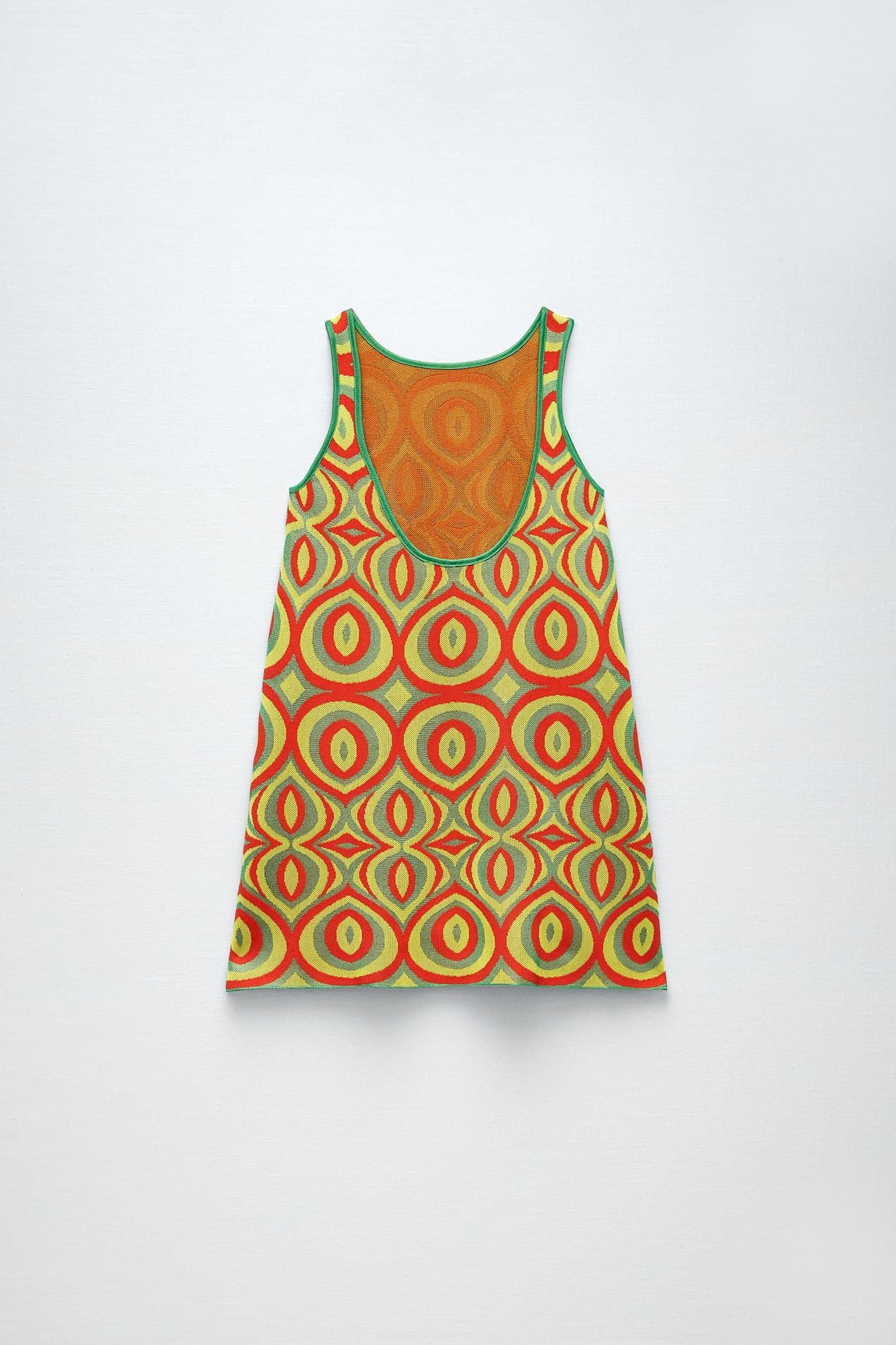 El vestido de Zara con estampado psicodélico.