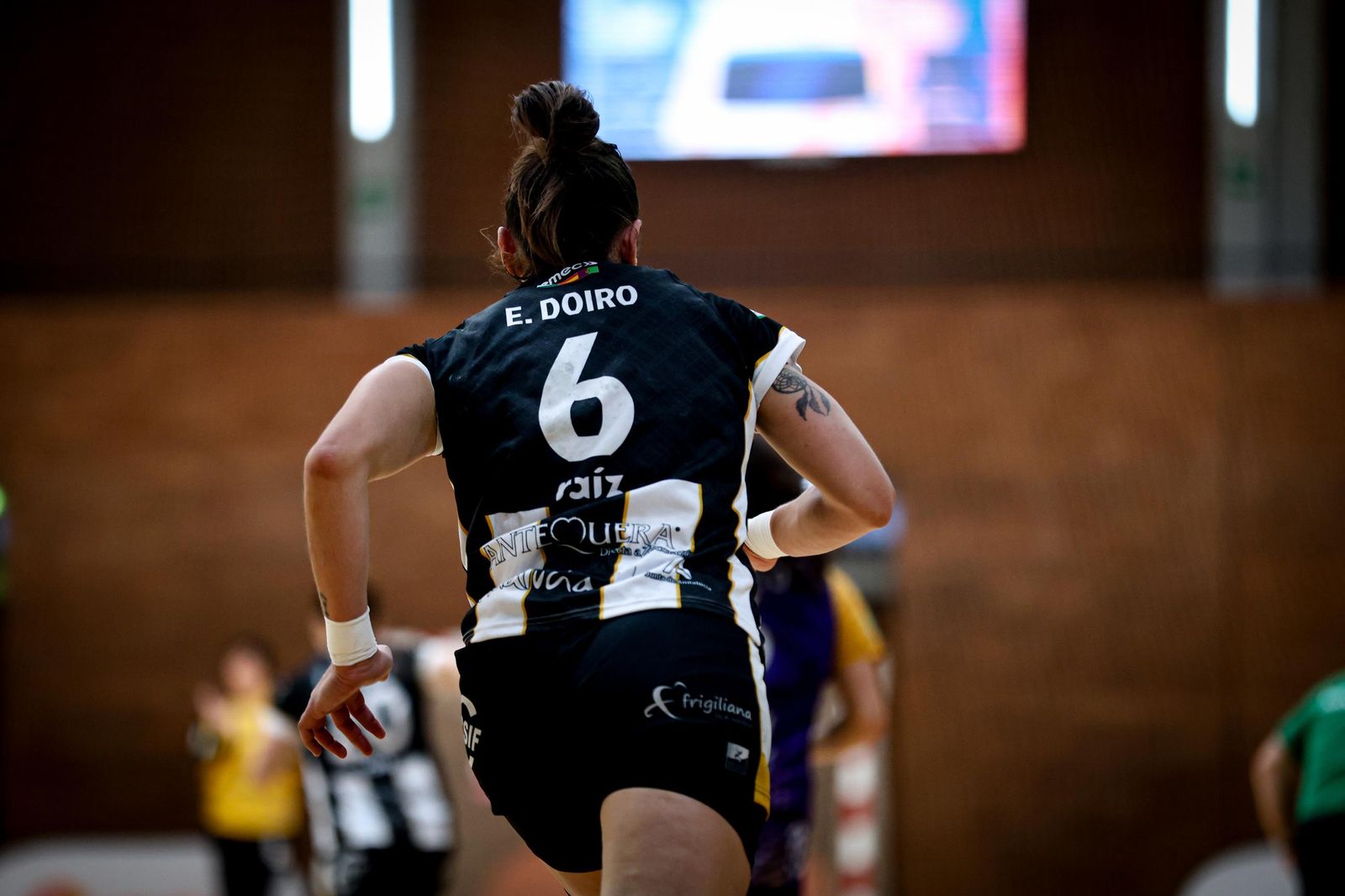 Estela Doiro, en acción.