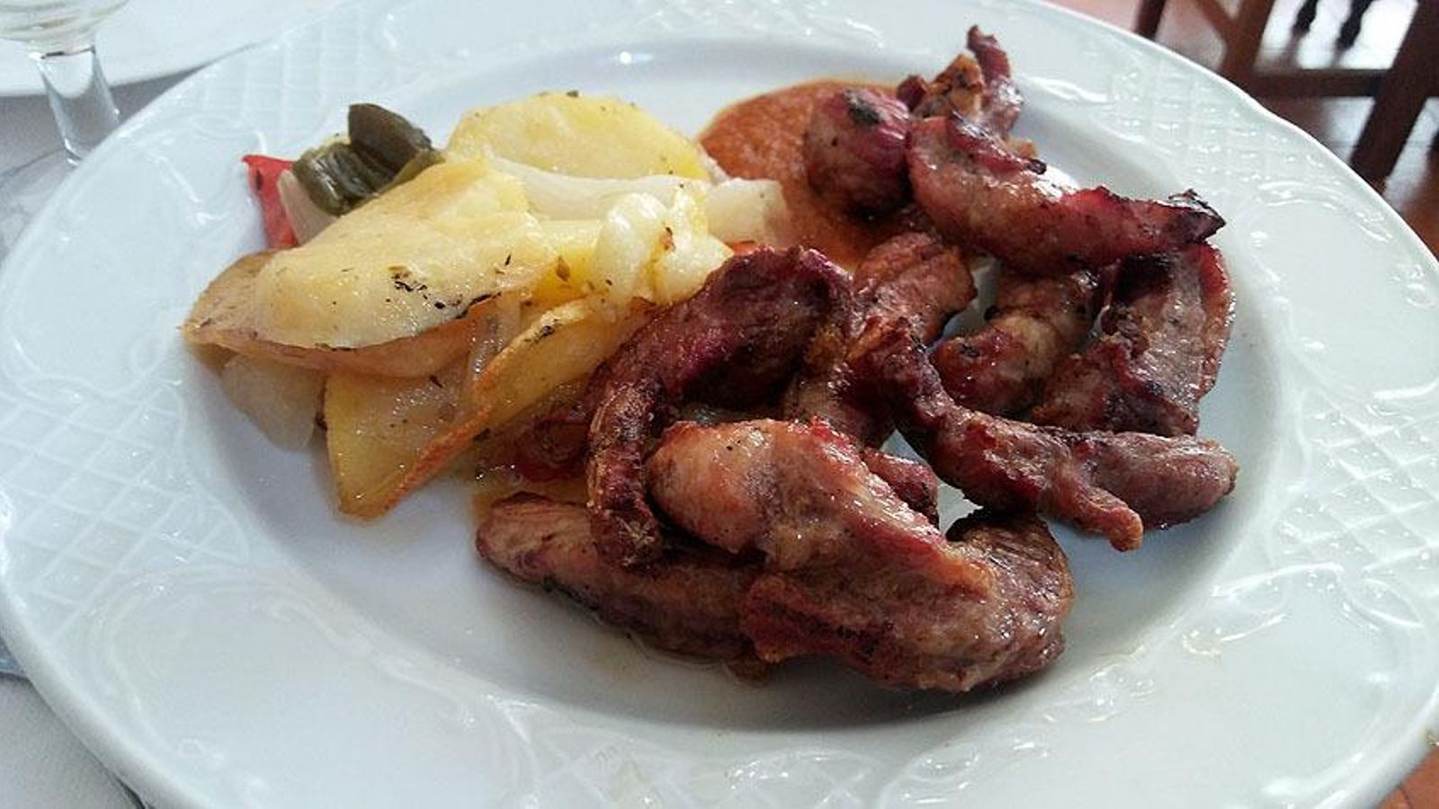 Cochino ibérico en El Cortijo de Algodonales.