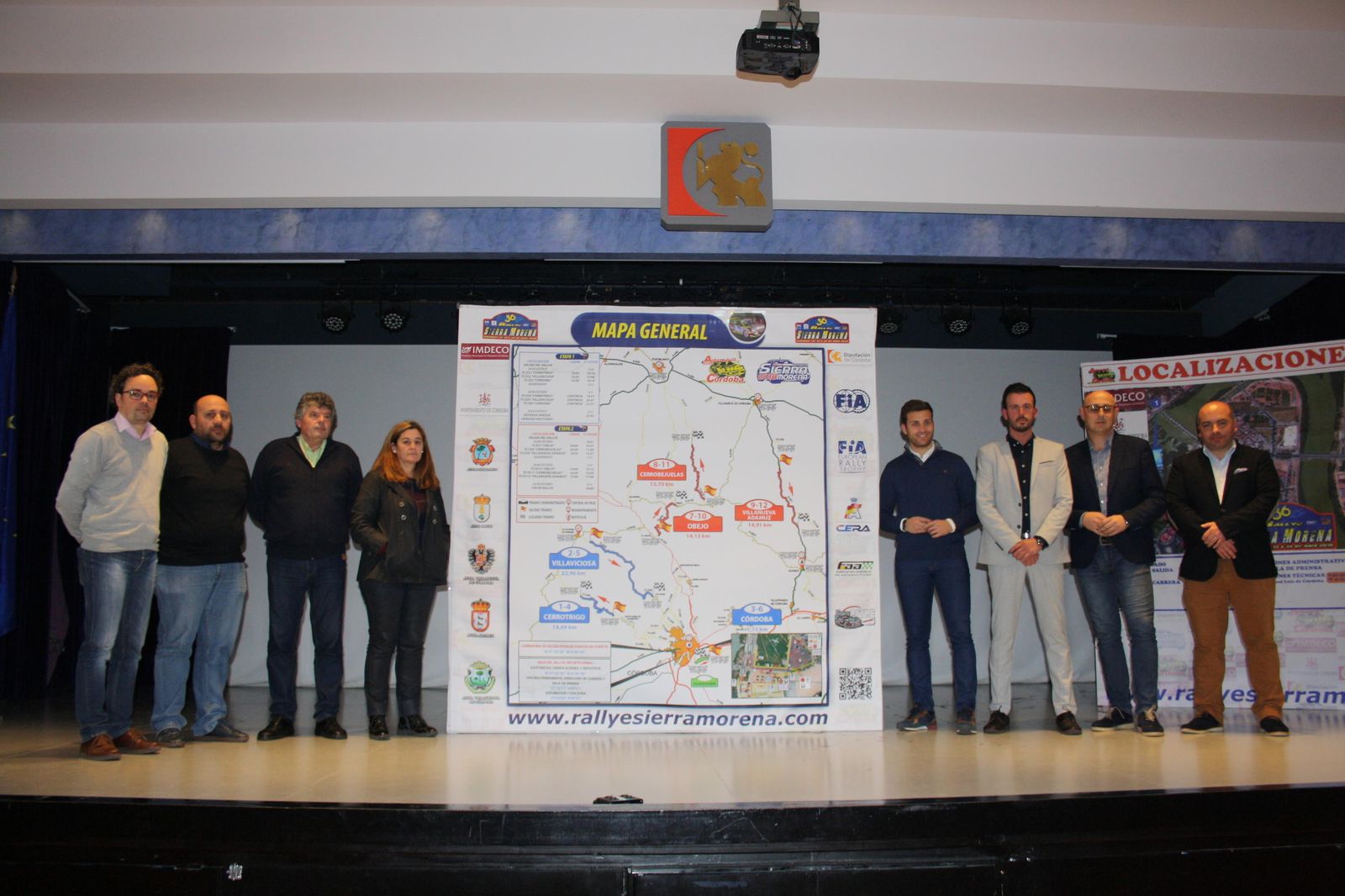 Las autoridades y organizadores, ayer durante el acto de presentación de la edición 2018 del Sierra Morena.