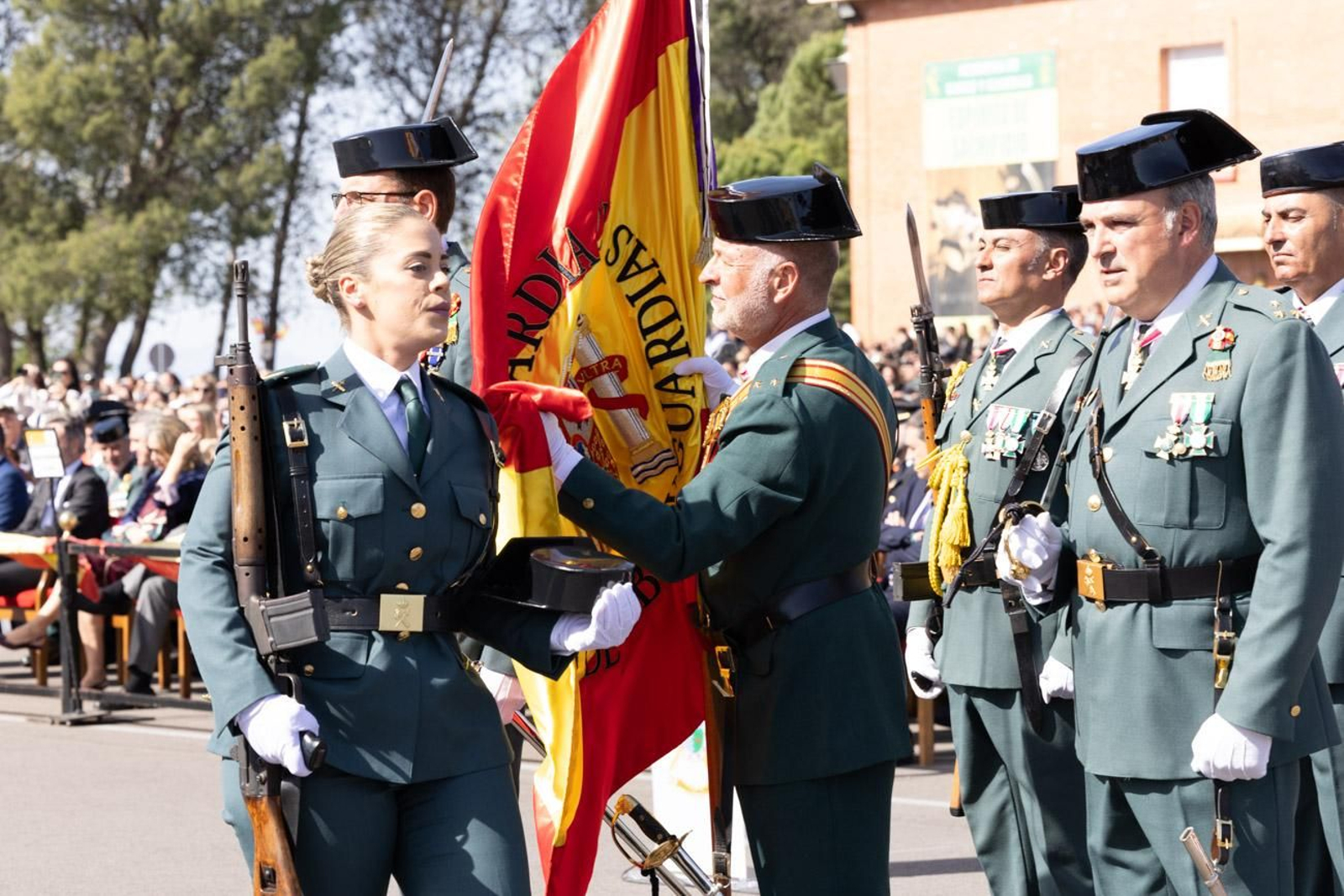 Acto de jura de bandera de la 130ª promoción de guardias civiles de la Academia de Baeza