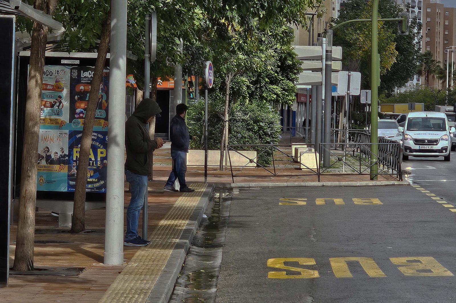 Fotos de la huelga de autobuses en Algeciras