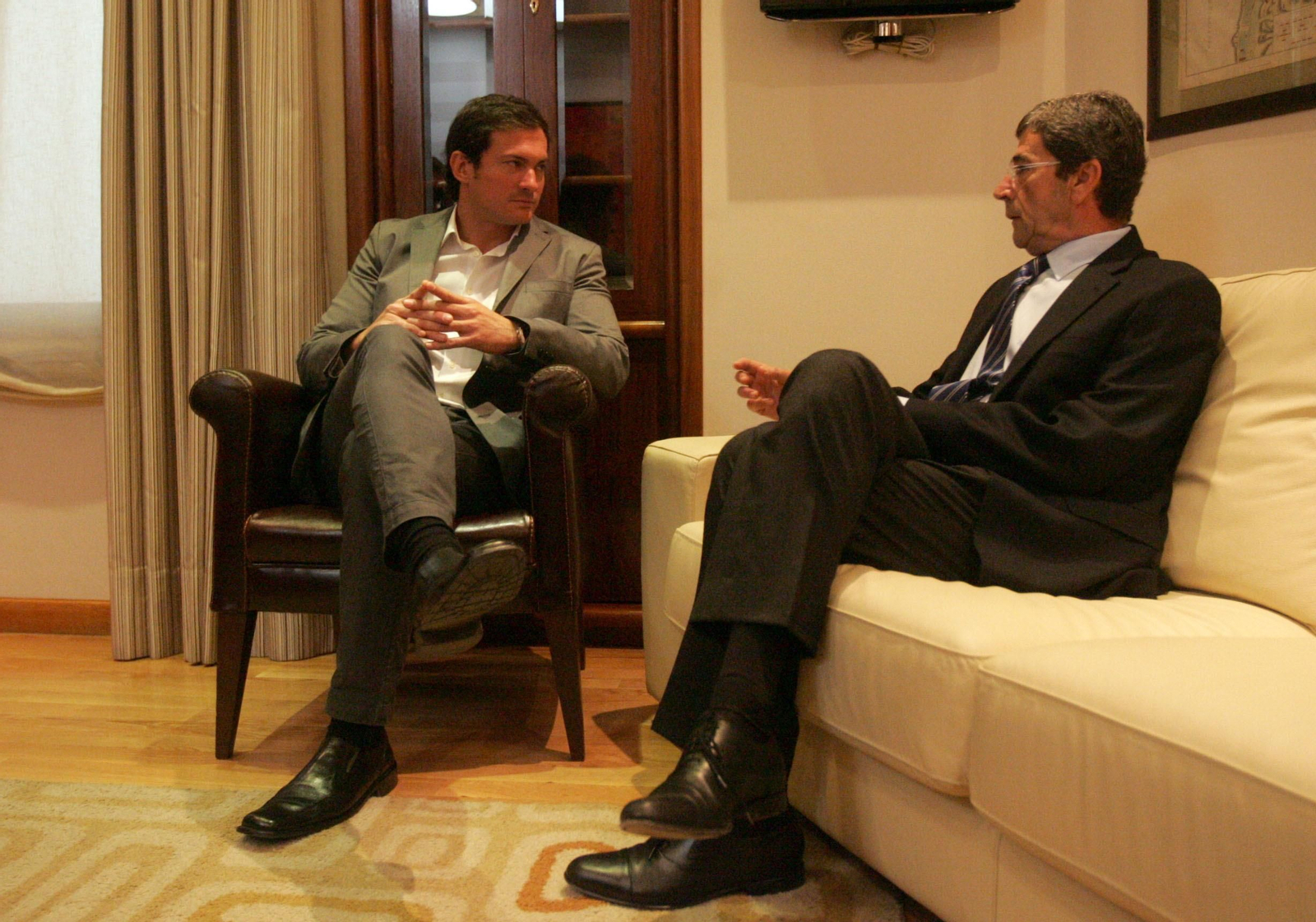 Diego Sánchez Rull y Tomás Herrera, en un encuentro de 2010.