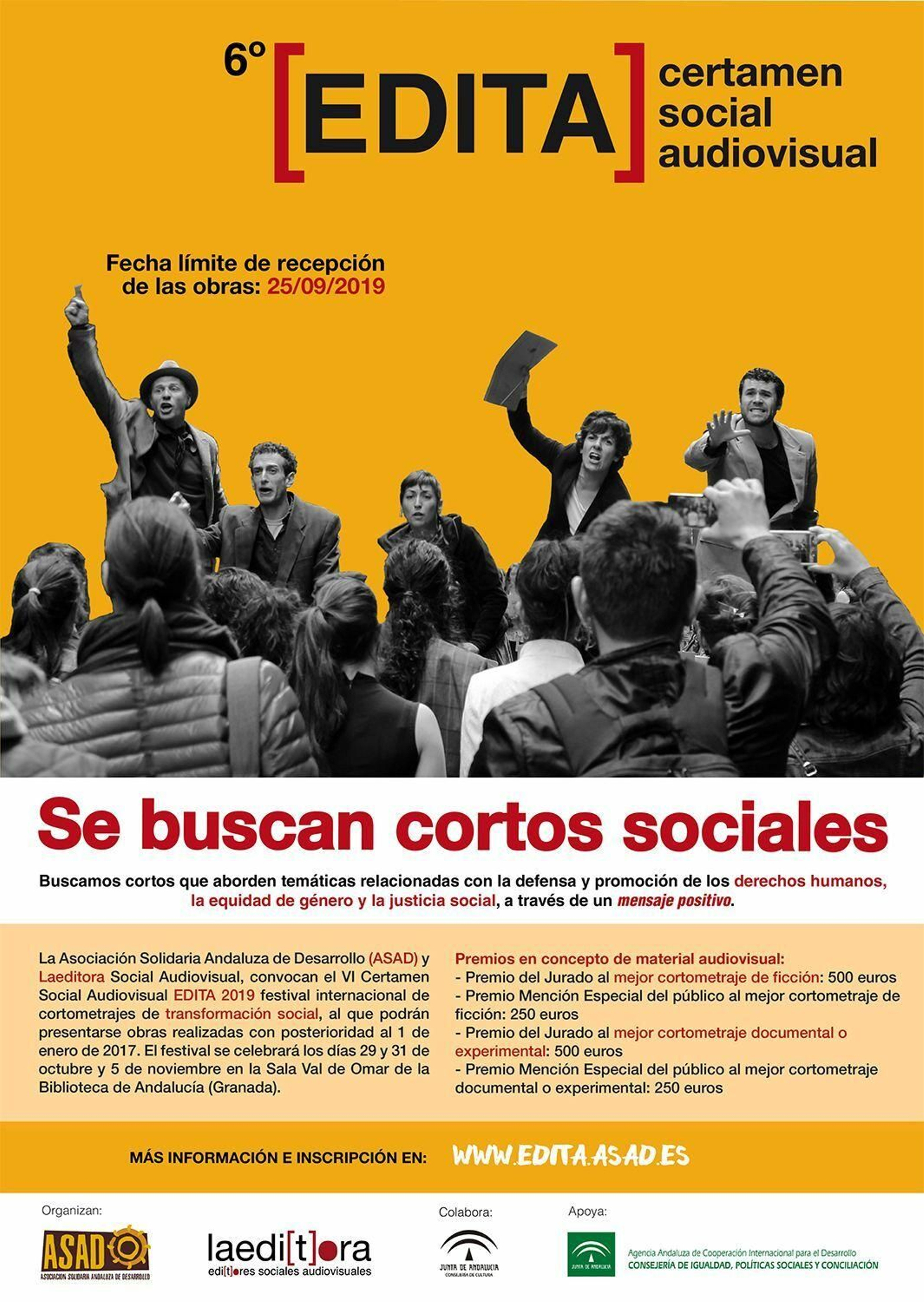 La ONG ASAD abre su concurso de cortos sobre derechos humanos