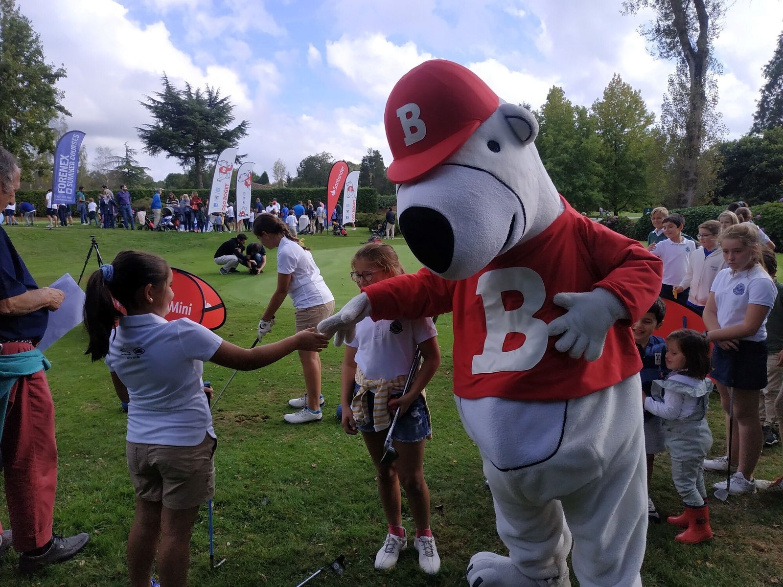 Una imagen de uno de los torneos del circuito Oso Bogey Santander Kids Tour.