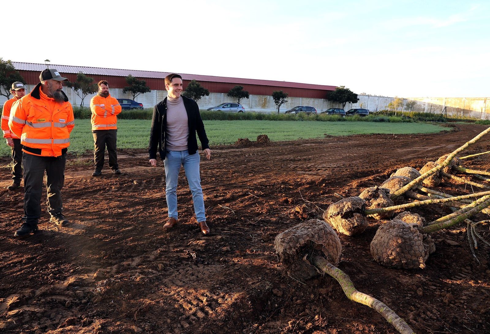 Jaime Espinar visita el vivero de la Diputación.