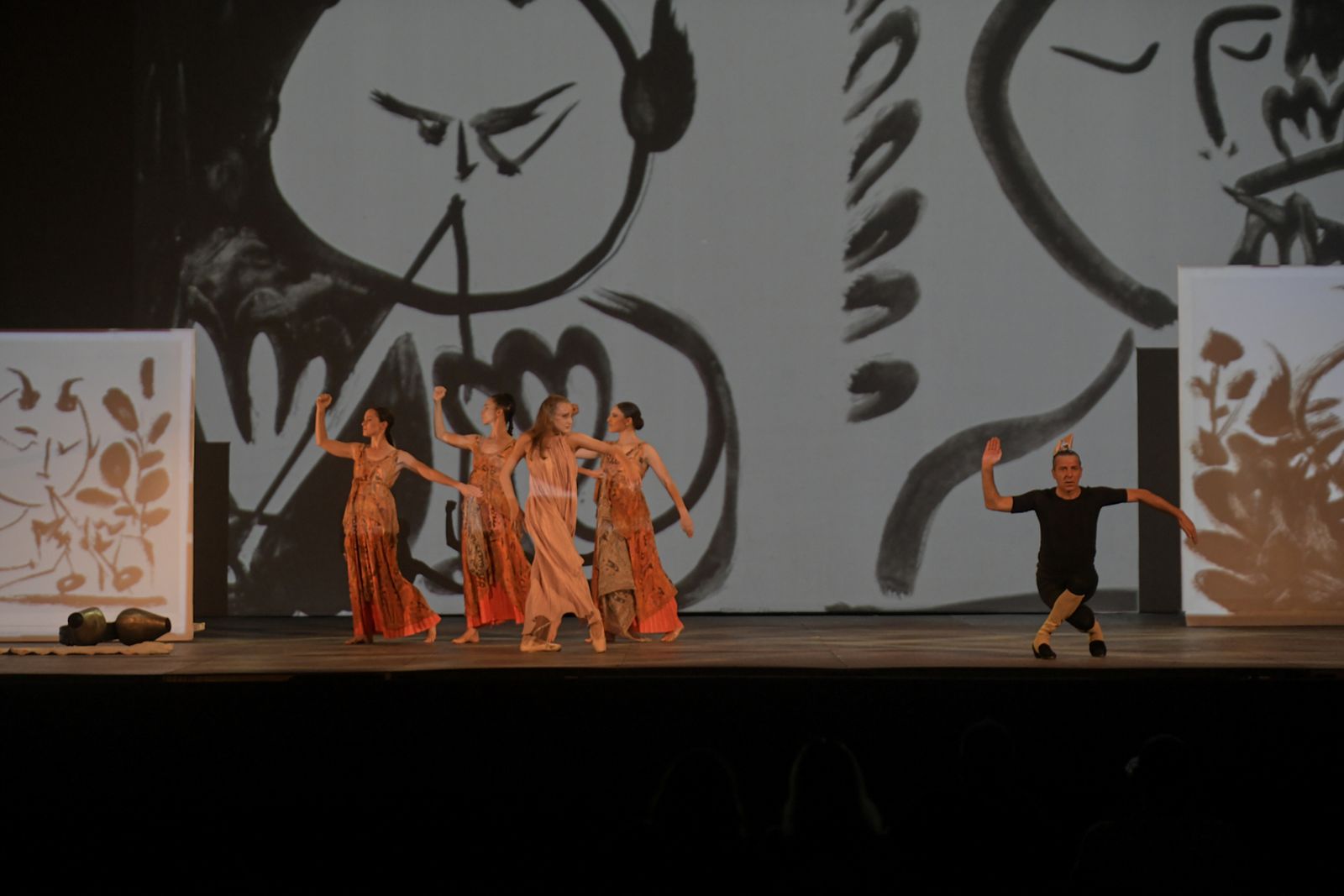 Un momento del espectáculo de Lorca en el Generalife.