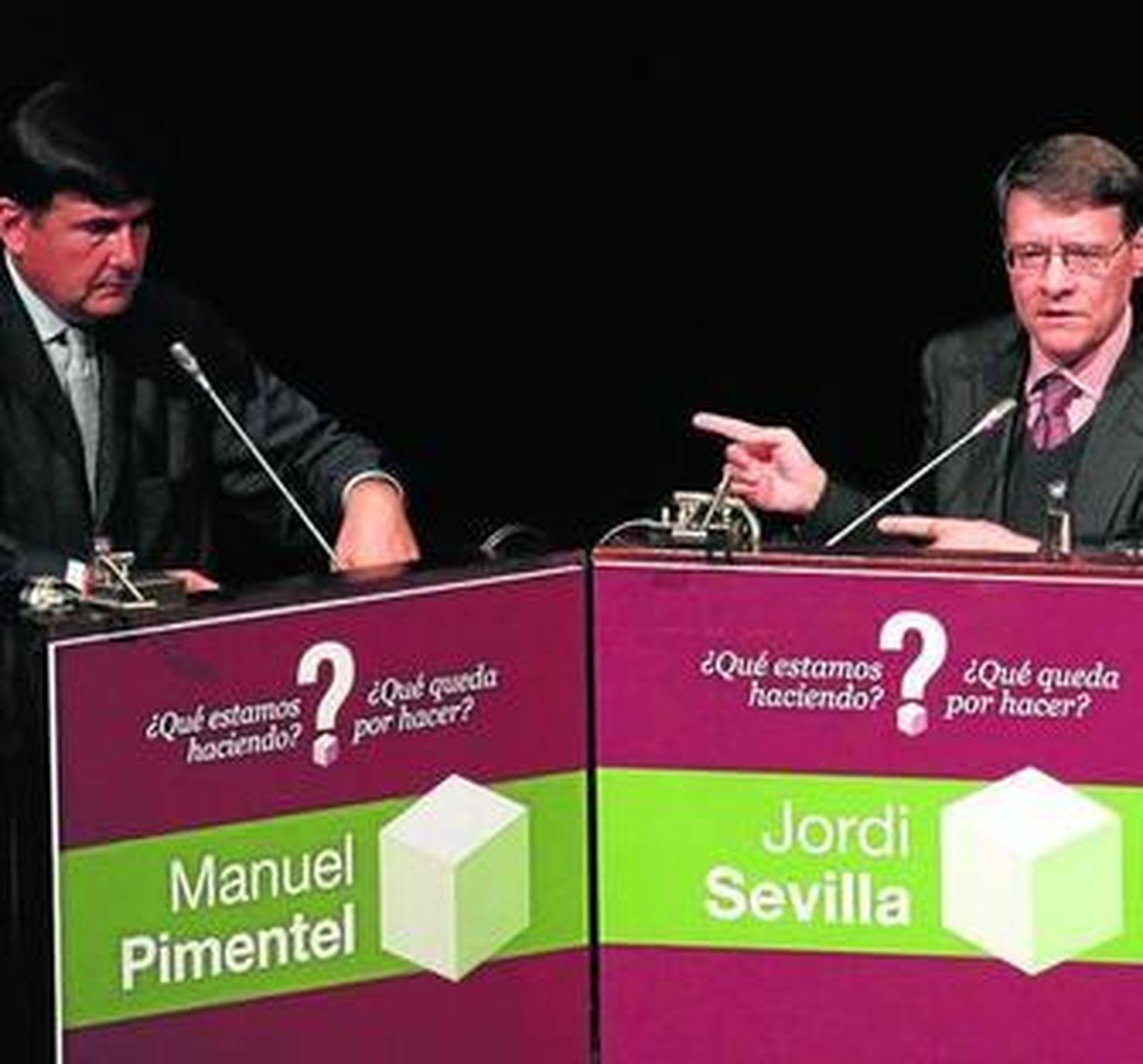 Los exministros en otra jornada en la que ya coincidieron.