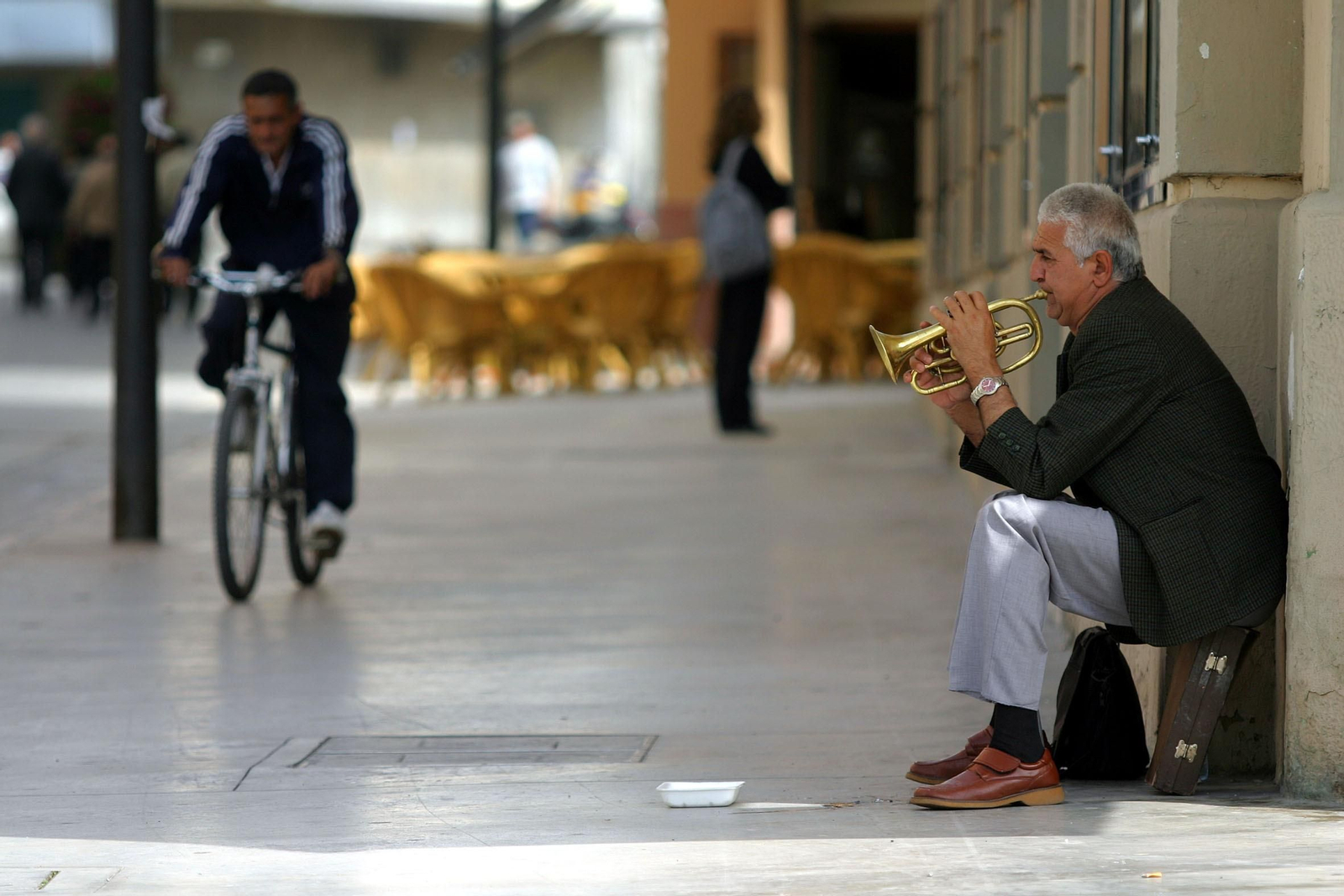 Solo de trompeta en el centro de Málaga. Mañana, en cualquier otra parte.