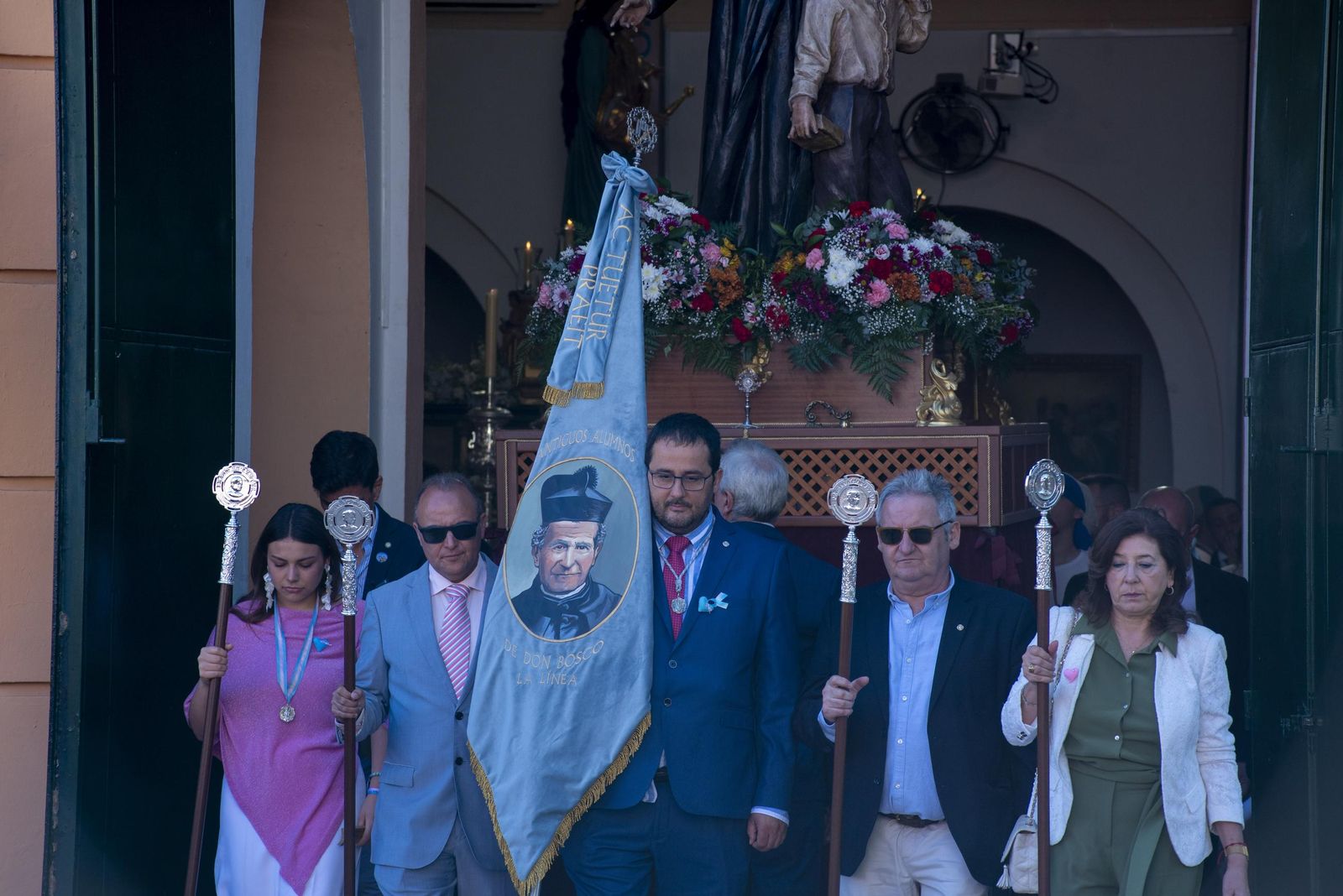 Las fotos de la procesión de María Auxiliadora en La Línea