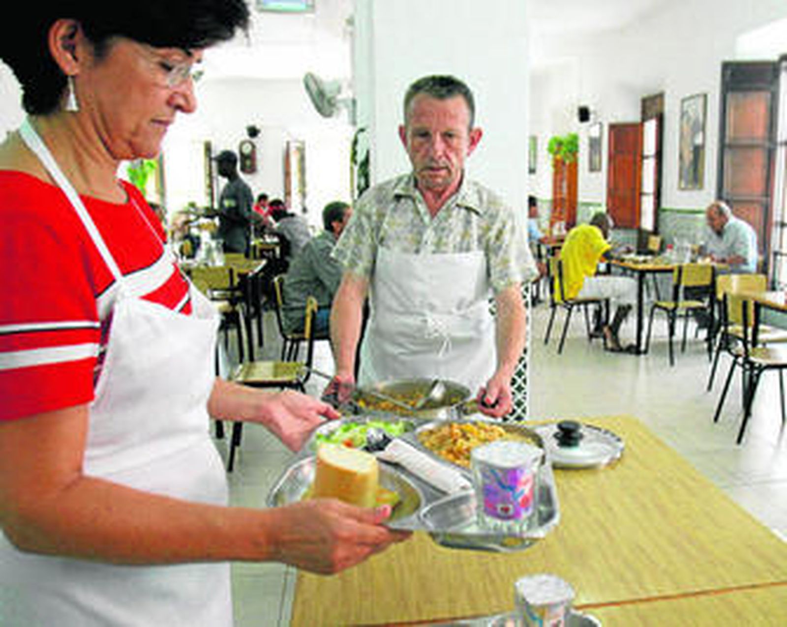 Imagen de archivo del comedor de Santo Domingo.