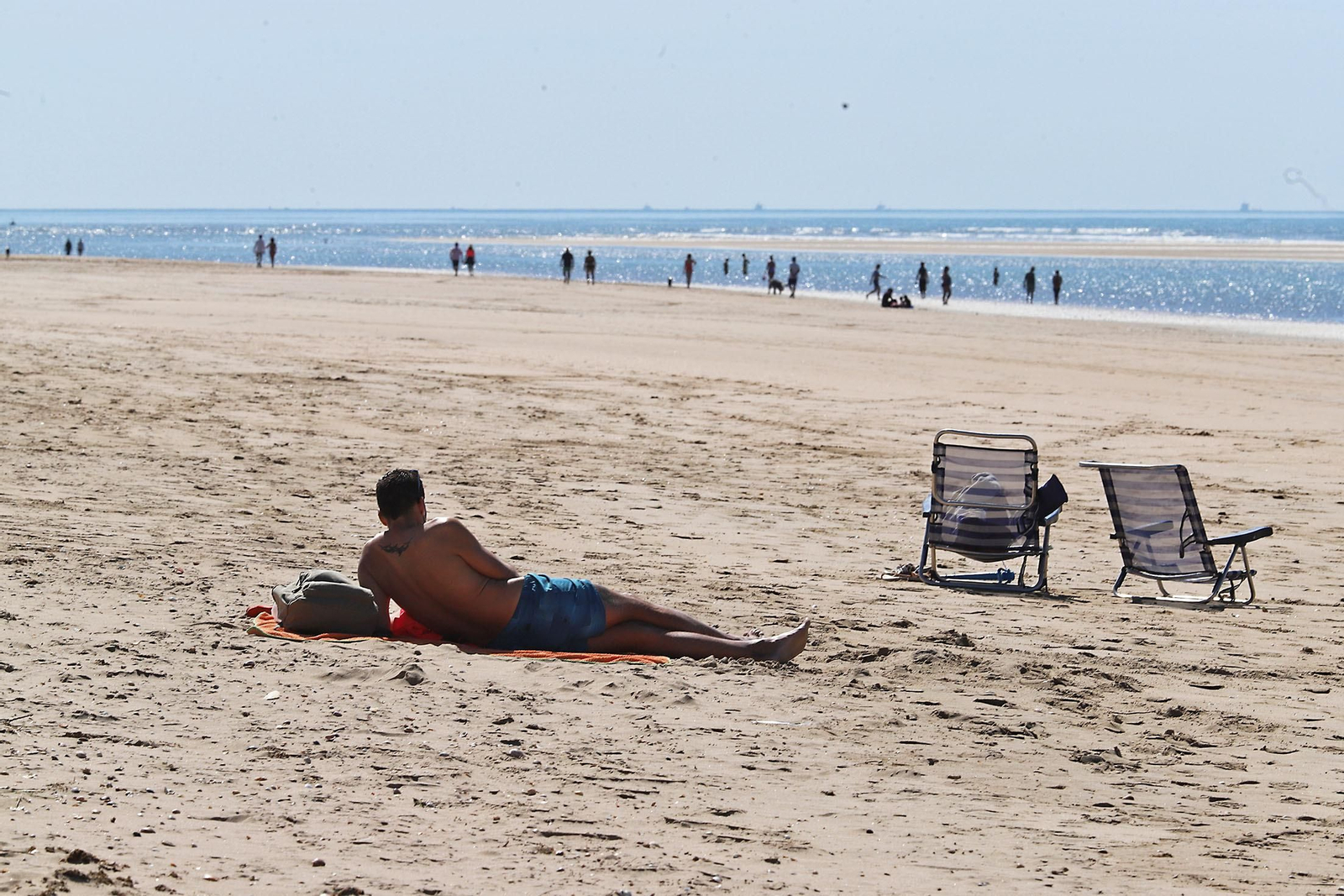 Imágenes de las playas de Huelva en la jornada de domingo