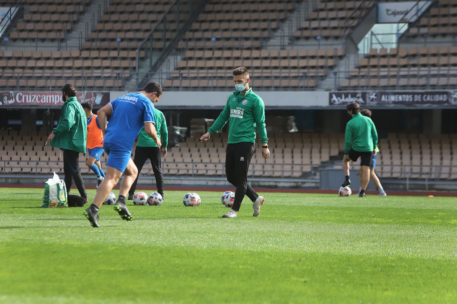 Entrenamiento del Xerez DFC en Chapín.