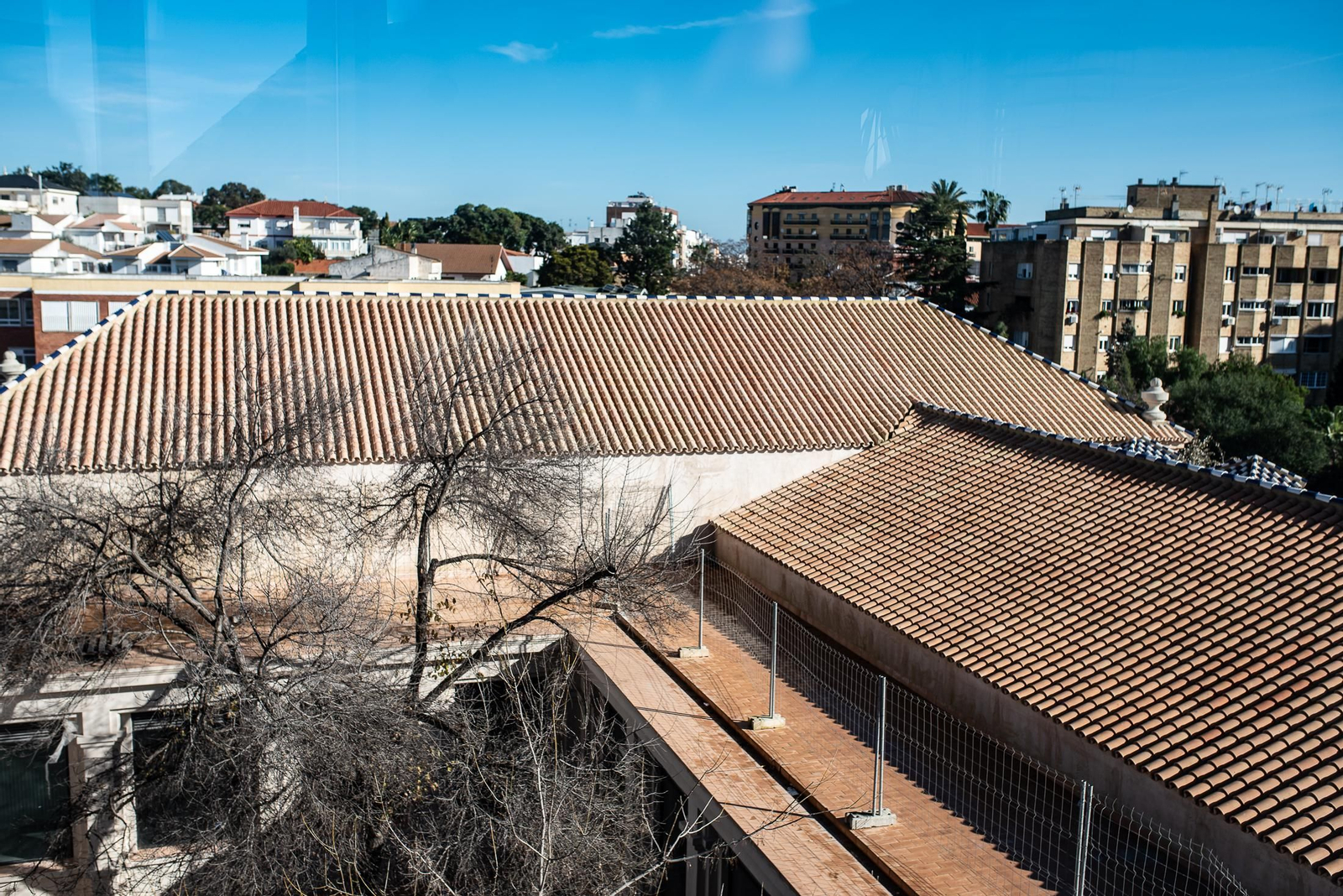 Una visita a las obras del IES La Rábida, en imágenes