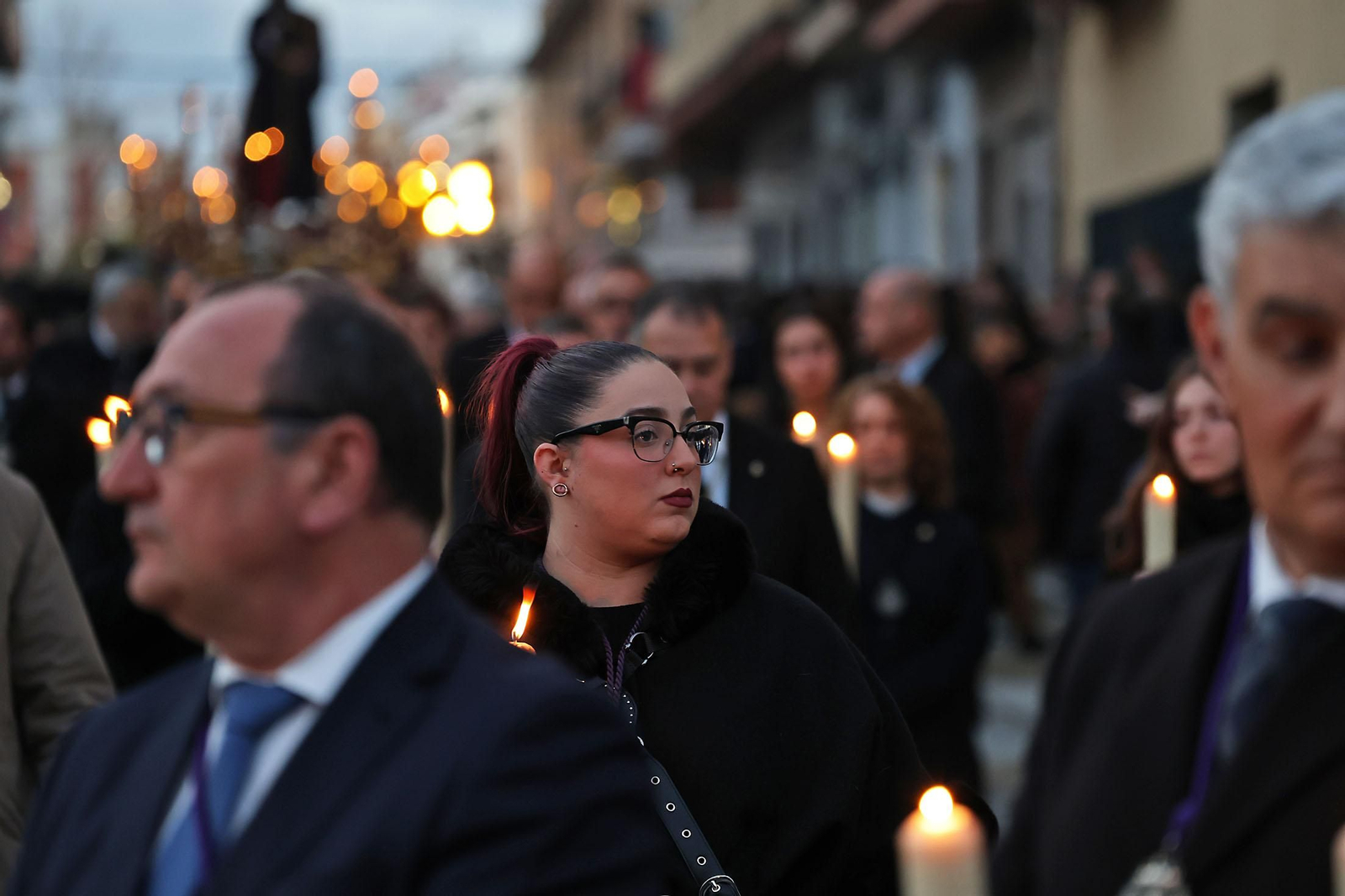Imágenes del Vía Crucis del Consejo de Cofradías y Hermandades de Huelva