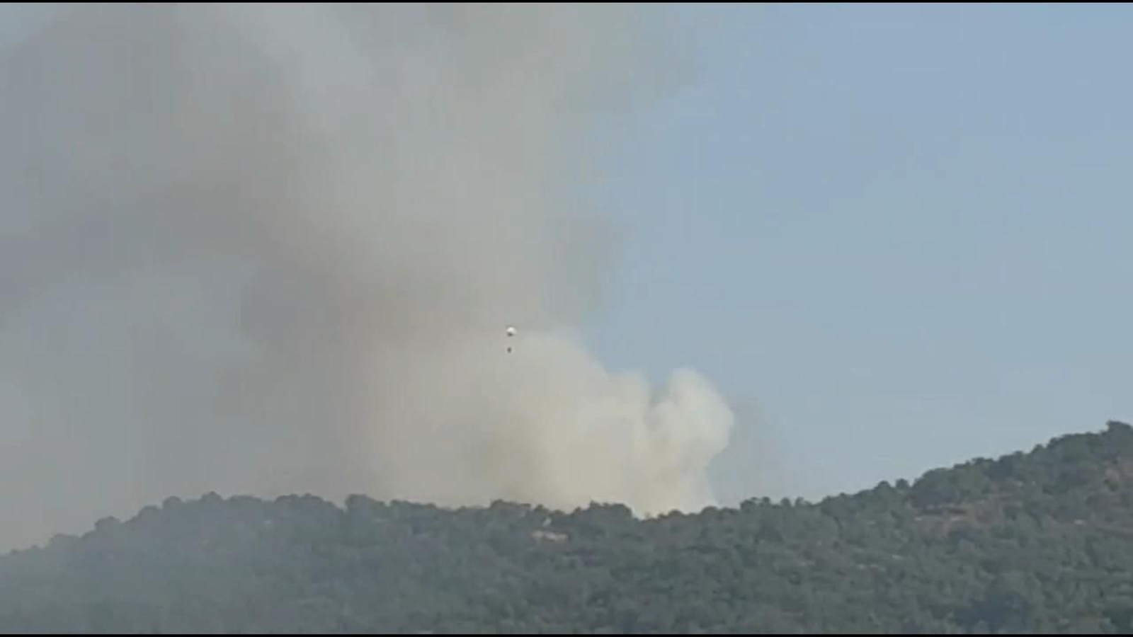 Incendio entre El Pedroso y Cazalla de la Sierra