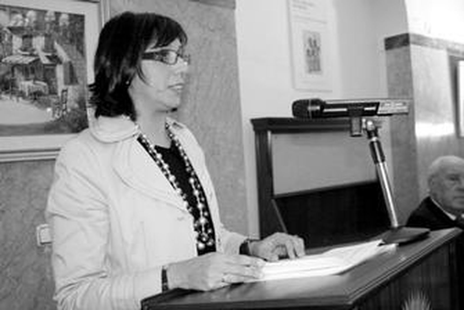 María José Moreno, en la presentación de su libro.