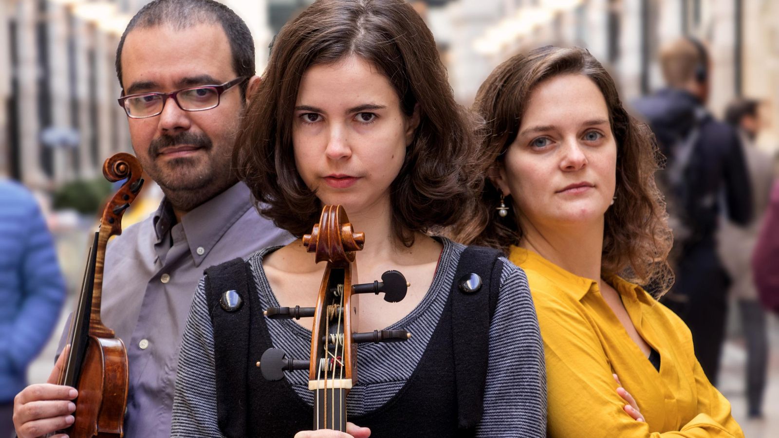 Scaramuccia (Javier Lupiáñez, Inés Salinas y Patrícia Vintém).