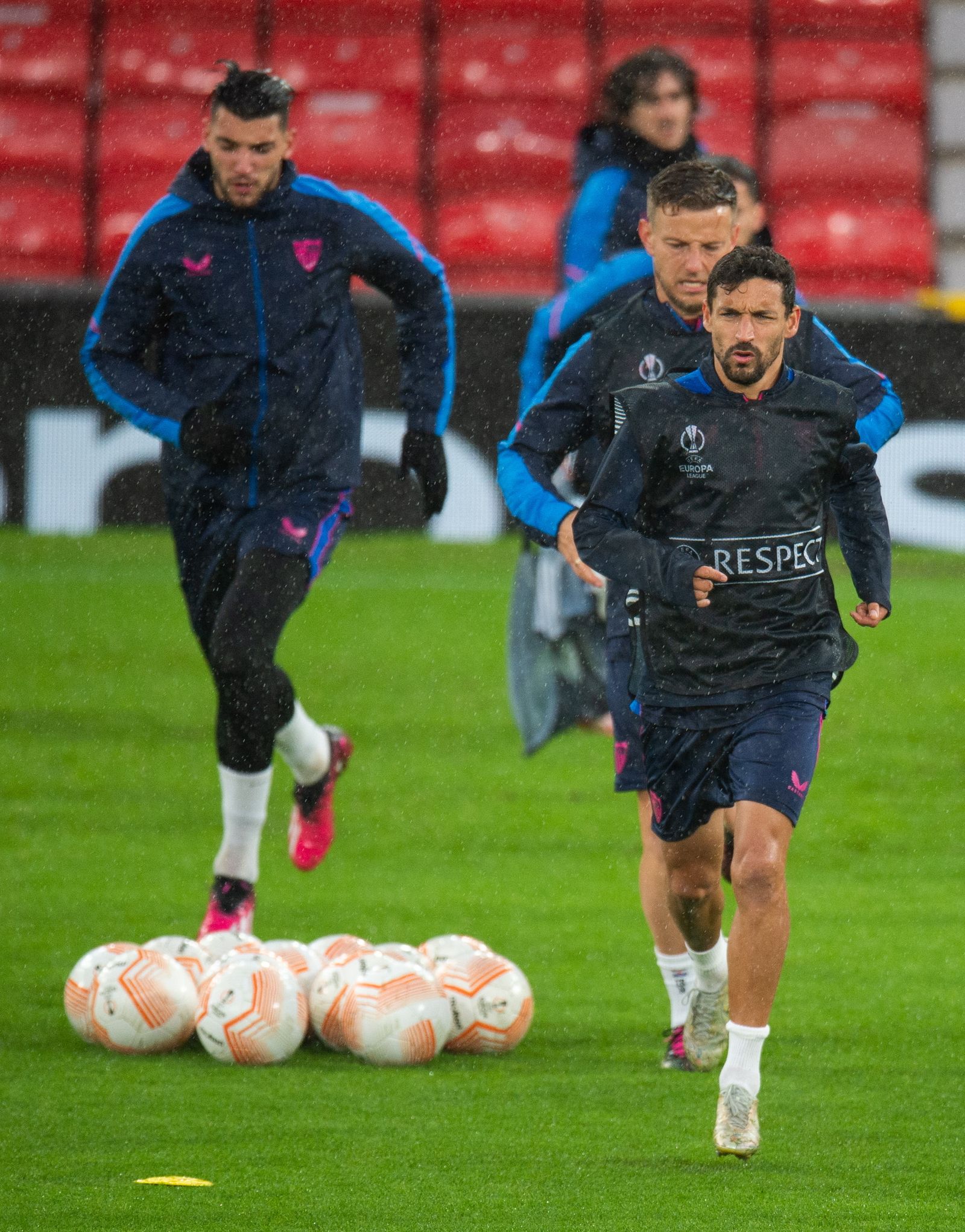 Las fotos previas al Manchester United - Sevilla