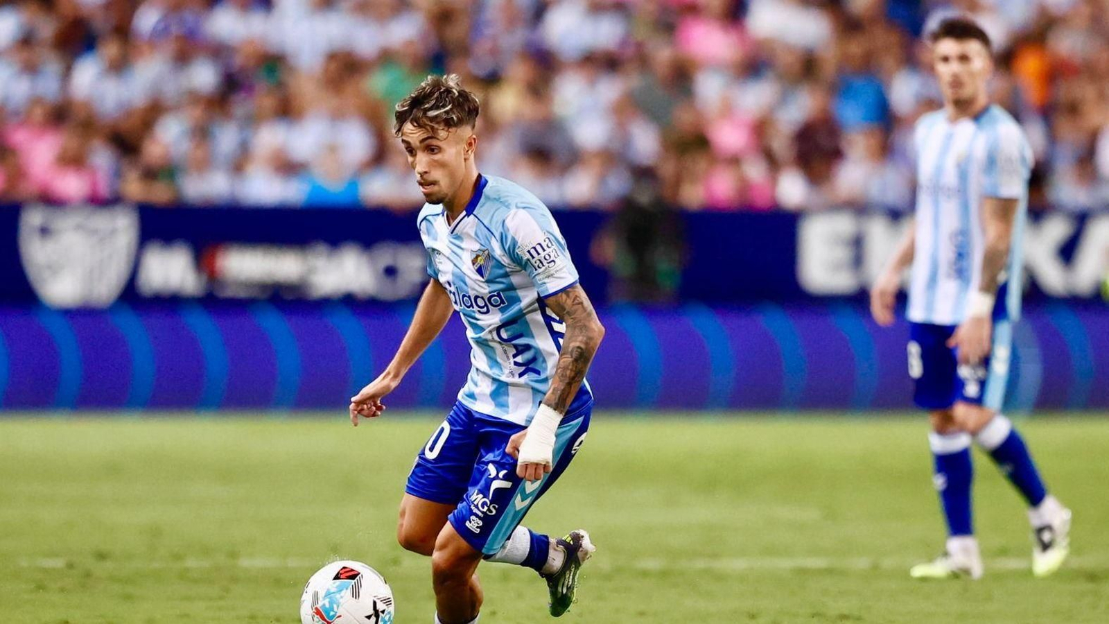 David Larrubia durante el encuentro.