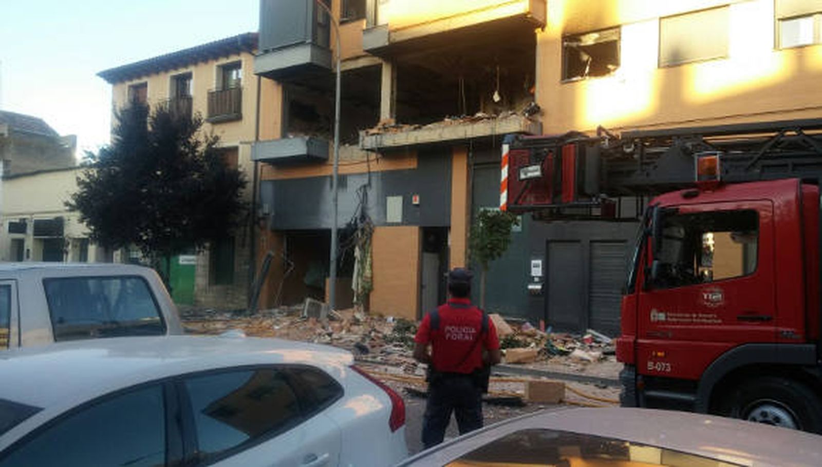 Un fallecido en la explosión de una vivienda en Tudela
