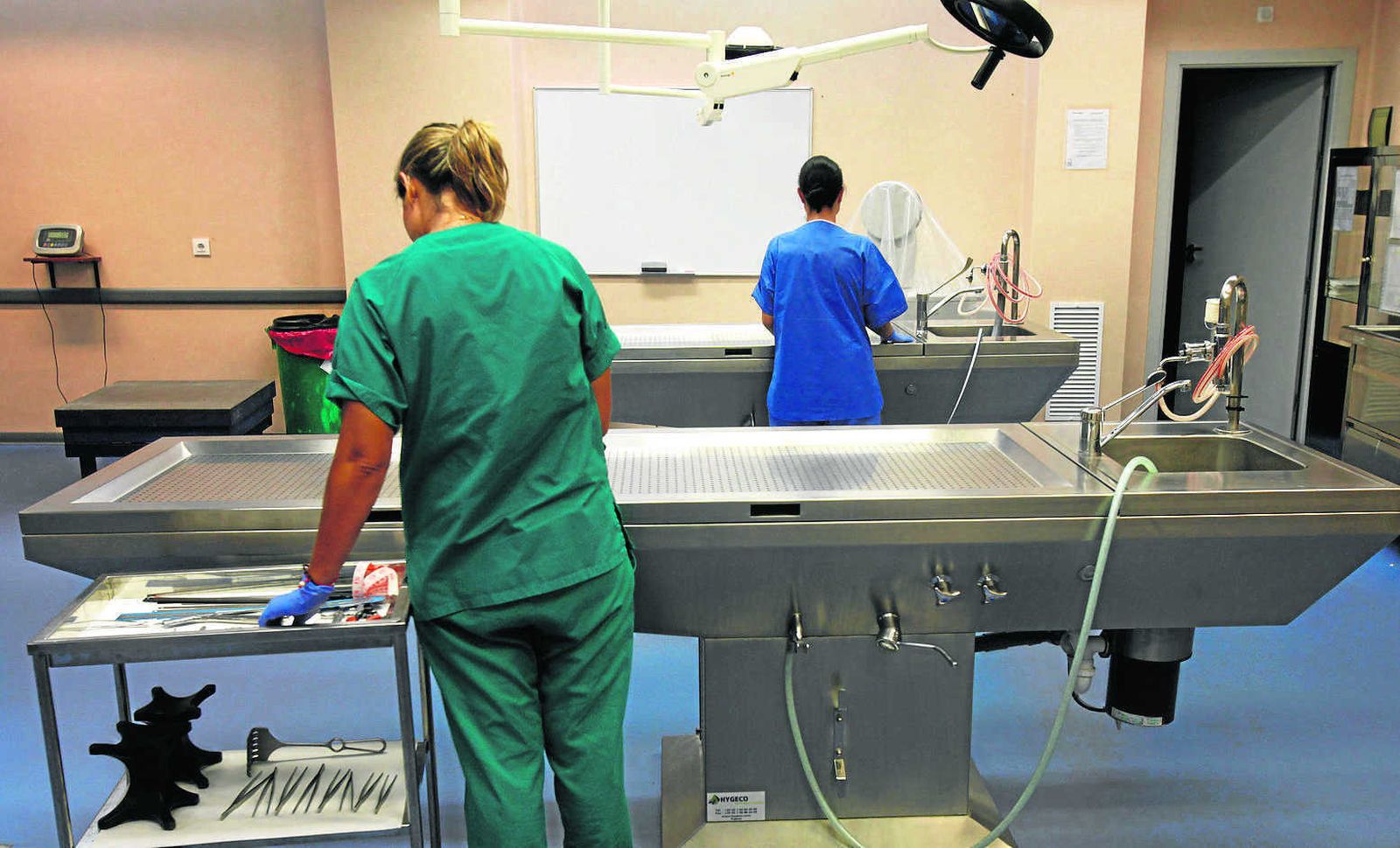 Sala de autopsias del Instituto de Medicina Legal de Sevilla