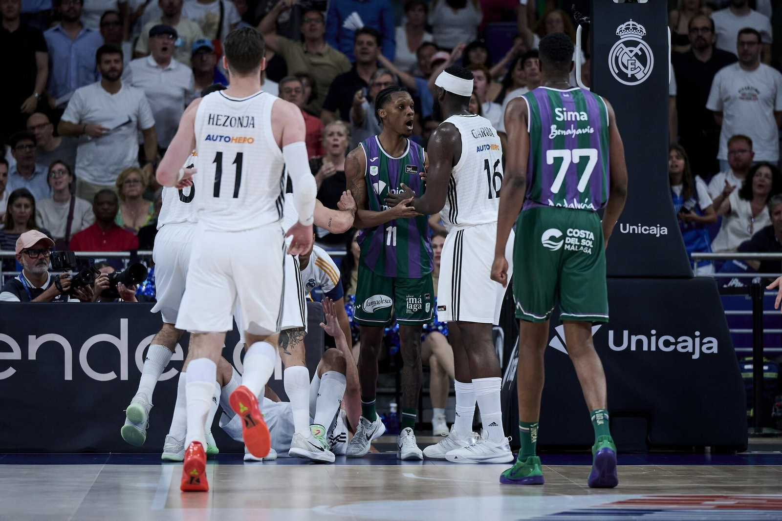 El Real Madrid-Unicaja en fotos