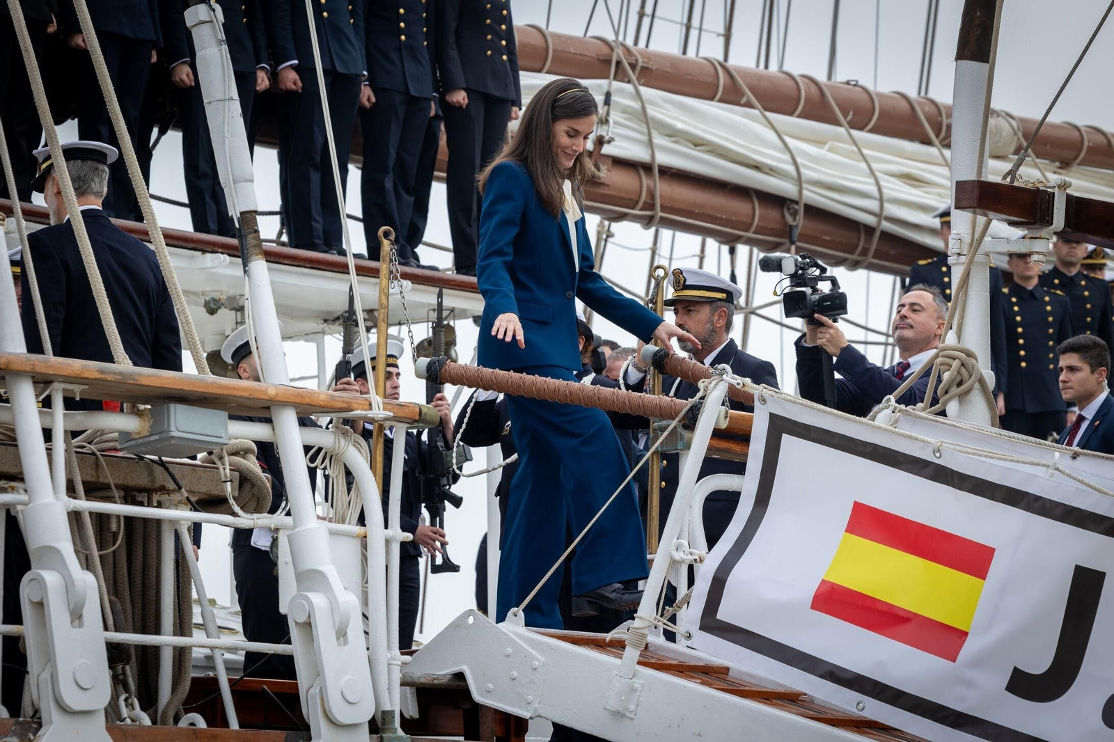 La Reina Letizia visitará la Princesa Leonor en la escala del 'Elcano' en Panamá.
