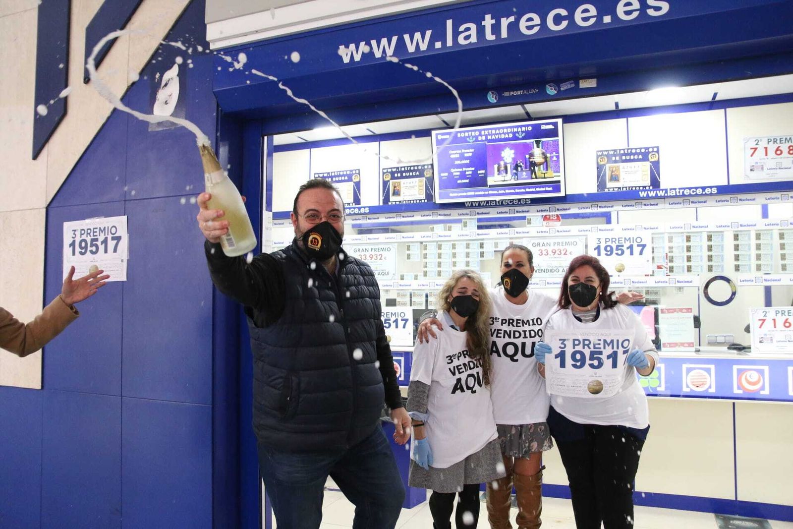 Jesús Ibáéz, el 'lotero de la Trece' en Artés de Arcos.