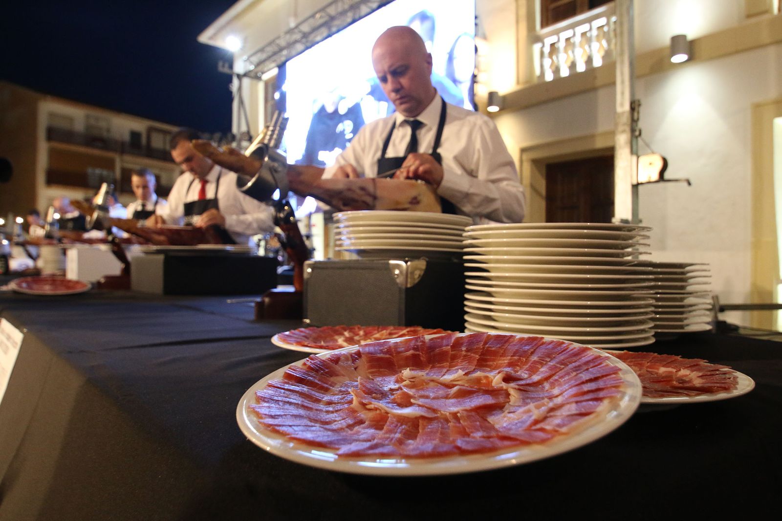 Concurso de corte de jamón que se celebra anualmente en la localidad almeriense de Serón.