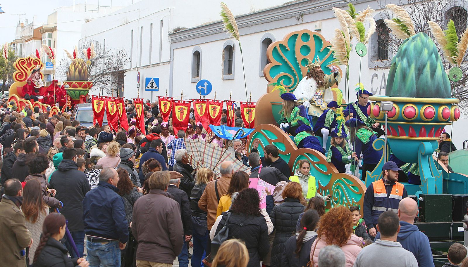 Cabalgata de Reyes de una pasada edición de las fiestas.