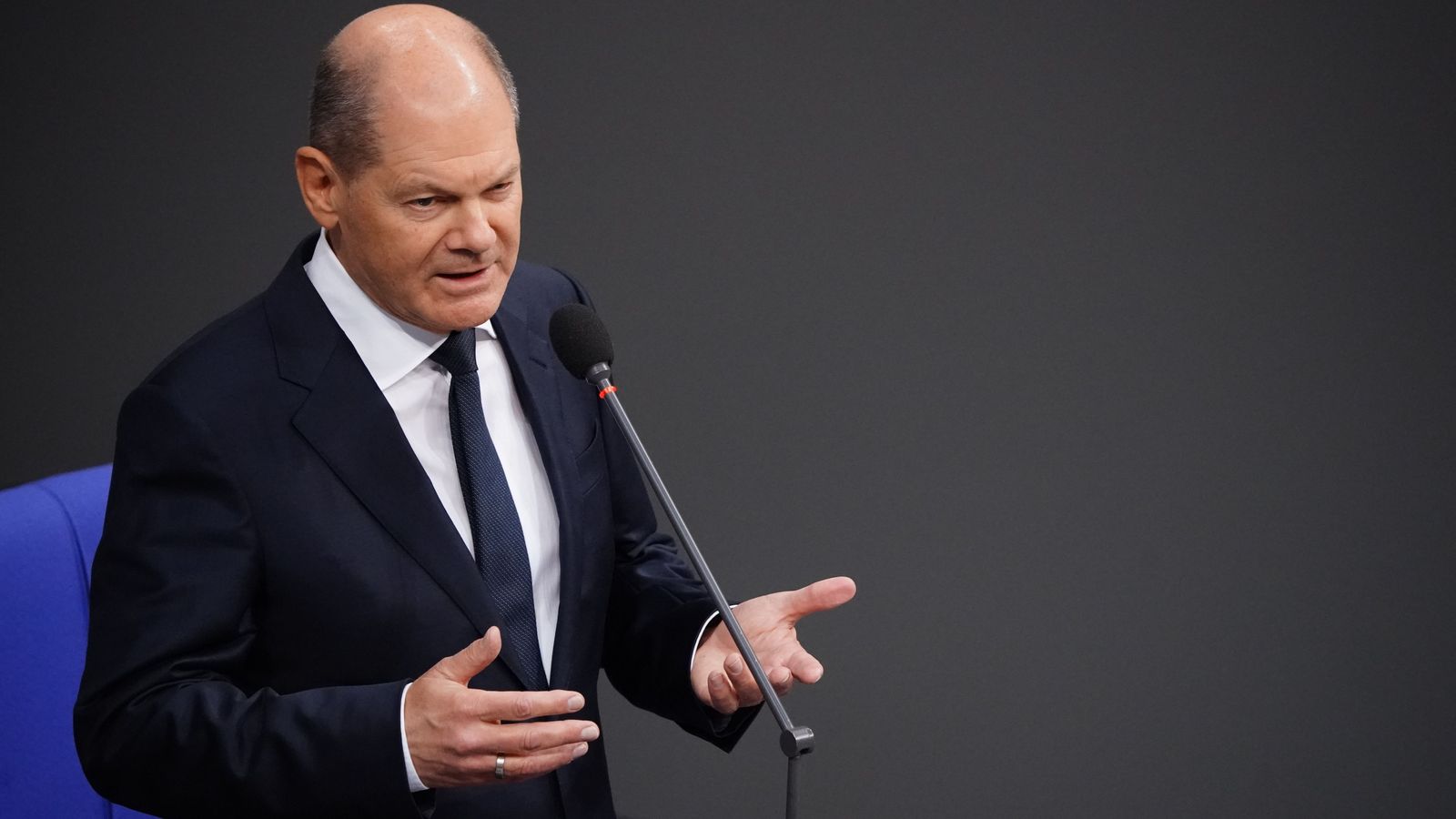 El canciller alemán Olaf Scholz