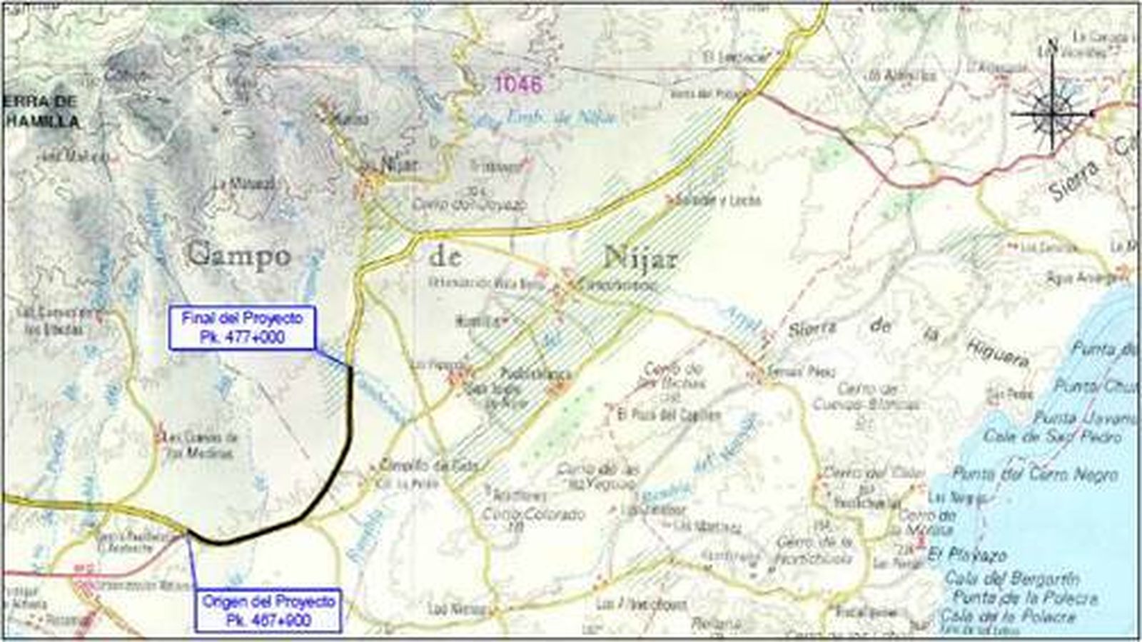 Mitma licita las obras de rehabilitación del firme de la A-7 entre Cuesta Colorá y El Jabonero