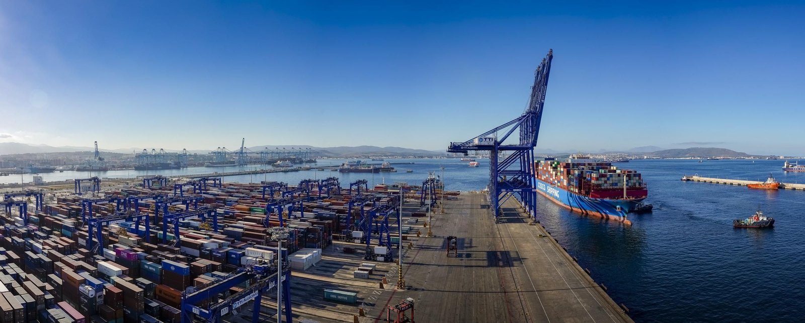 Visión panorámica del Puerto de Algeciras