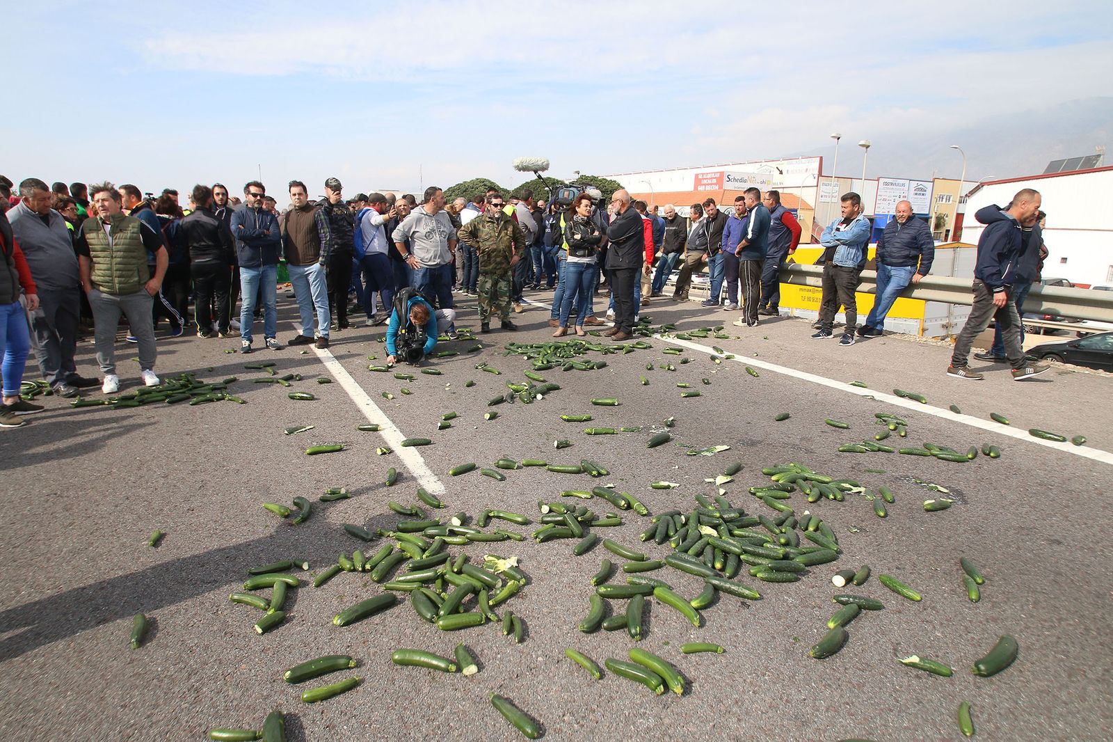 Las imágenes de la manifestación de agricultores