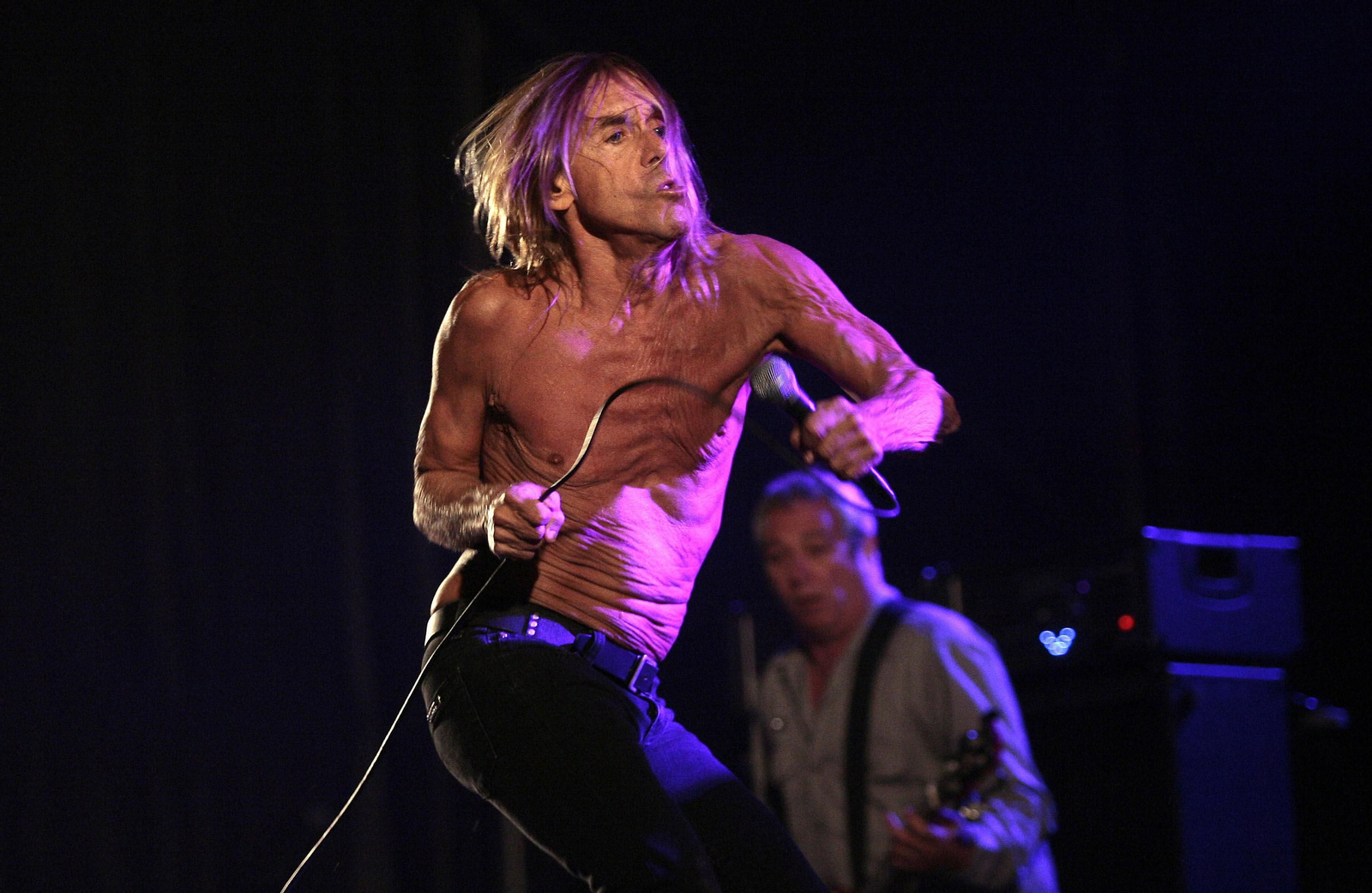 Iggy Pop durante su actuación en 2012 en el festival Territorios de Sevilla.