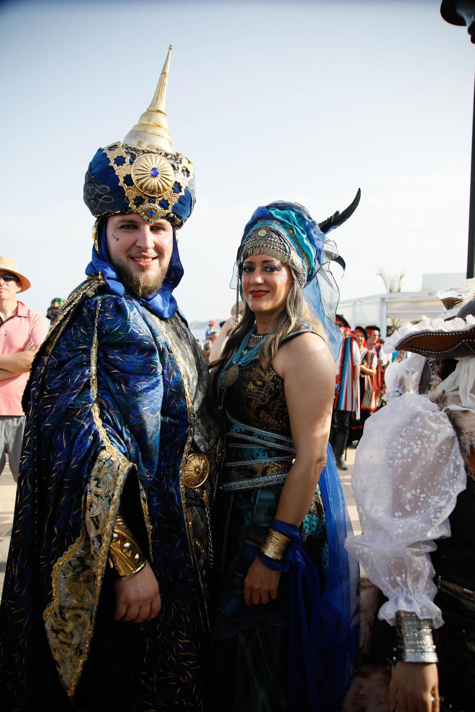 La carrera de cintas y la exhibición de caballos de los Moros y Cristianos de Mojácar, en imágenes